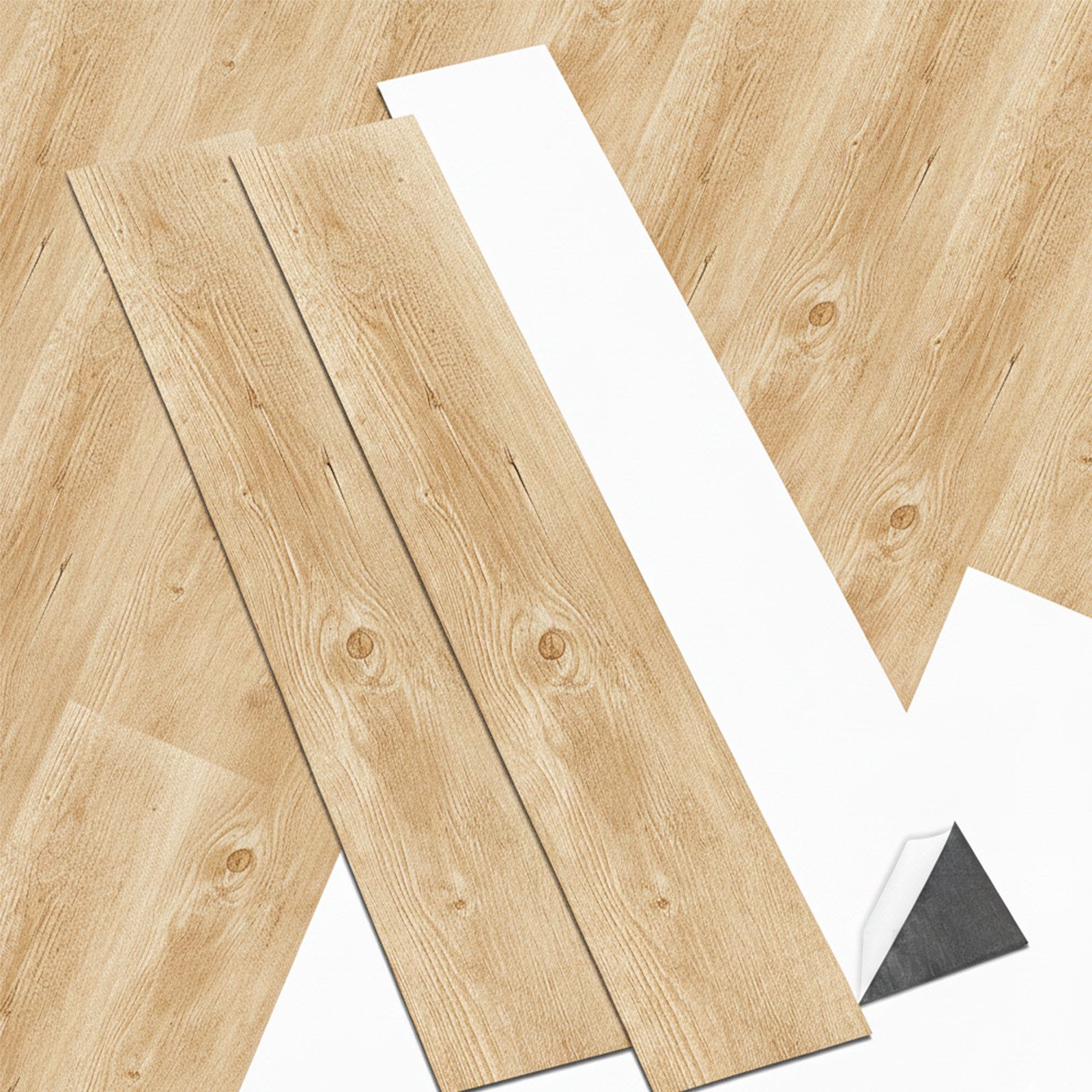 Endorphin Vinylboden Vinylboden selbstklebend in Holzoptik Wallnuss 2,93qm, Selbstklebend, pflegeleicht, strapazierfähig, renovierungsfreundlich, geringe Aufbauhöhe