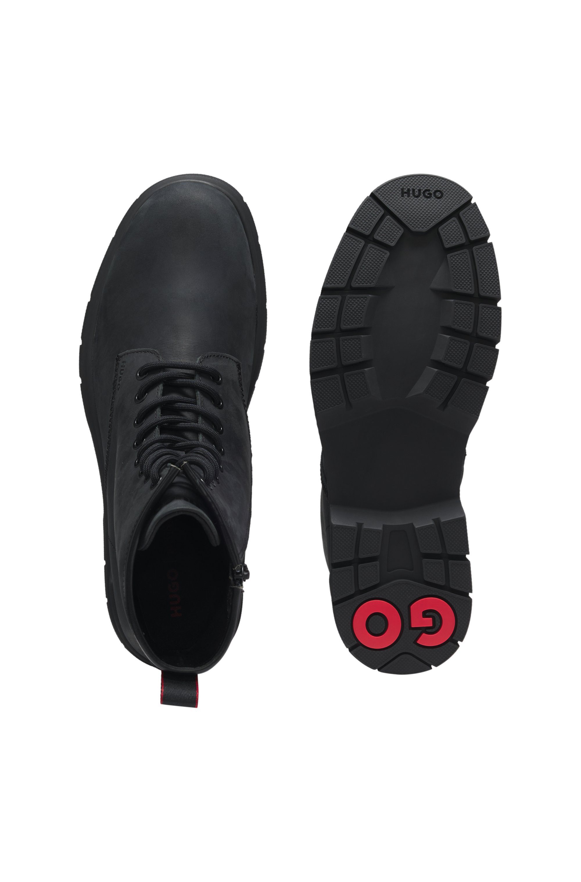 HUGO Ryan_halb_pp Schnürstiefel Schnürboots, Stiefelette, Workerboots mit A günstig online kaufen