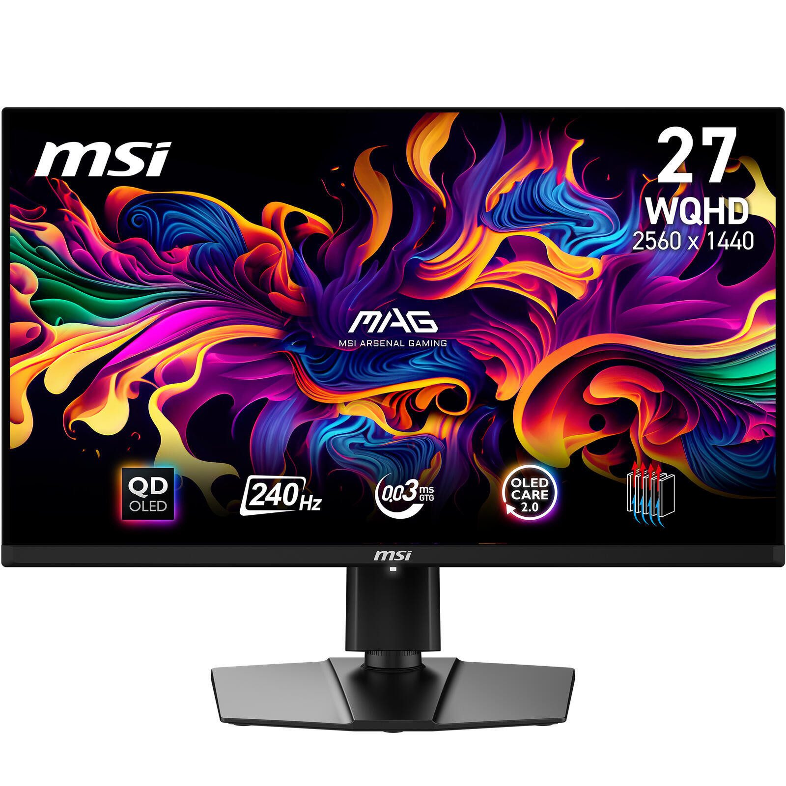 MSI MSI MAG 271QPXDE QD-OLED E2 Gaming-Monito Gaming-LED-Monitor (0,03 ms Reaktionszeit, QD-OLED)