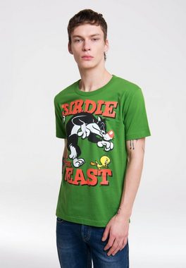LOGOSHIRT T-Shirt Looney Tunes – Sylvester & Tweety mit coolem Print