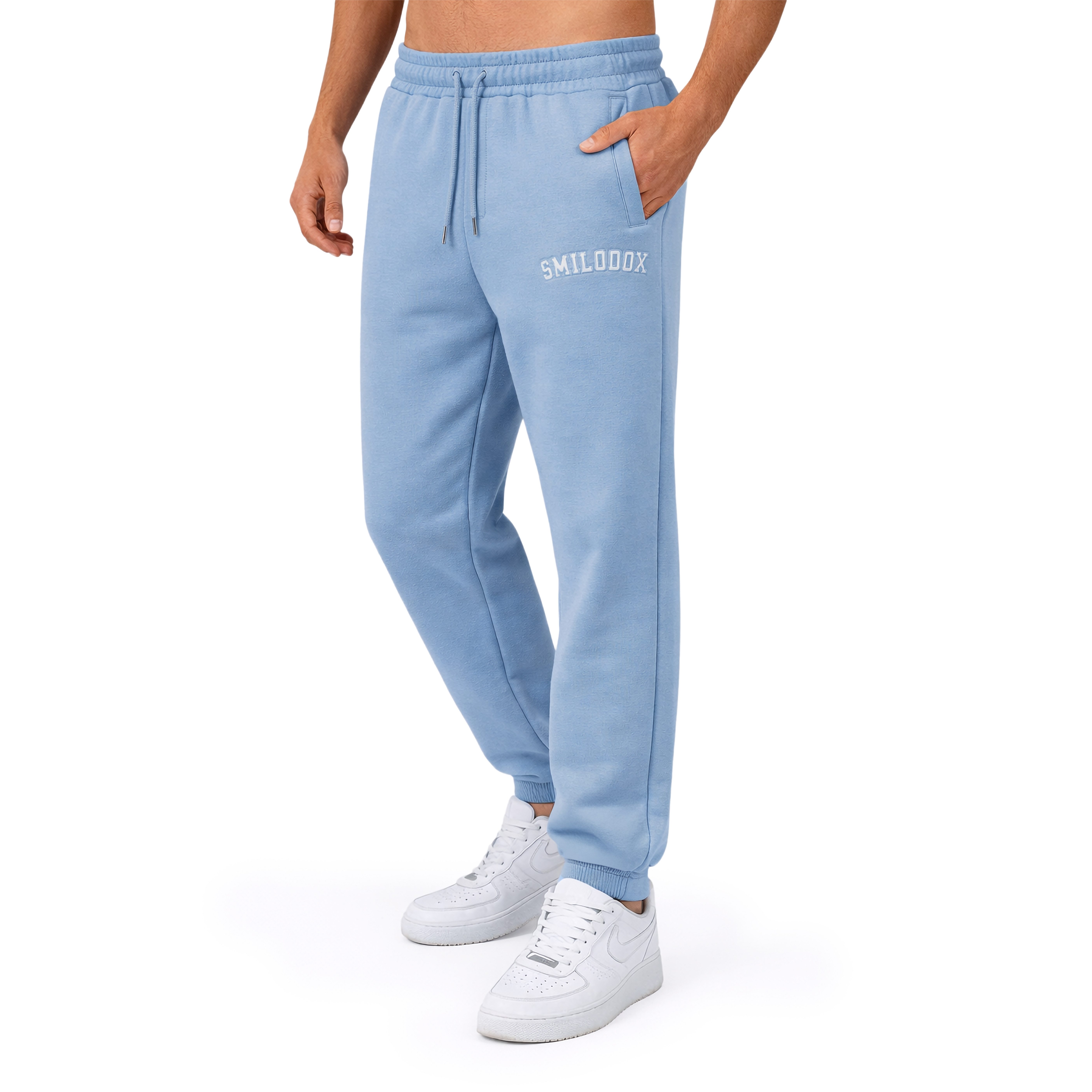 Jogginghose Kayson, Oversize Freizeithose mit Reißverschlusstaschen, Tunnelzug