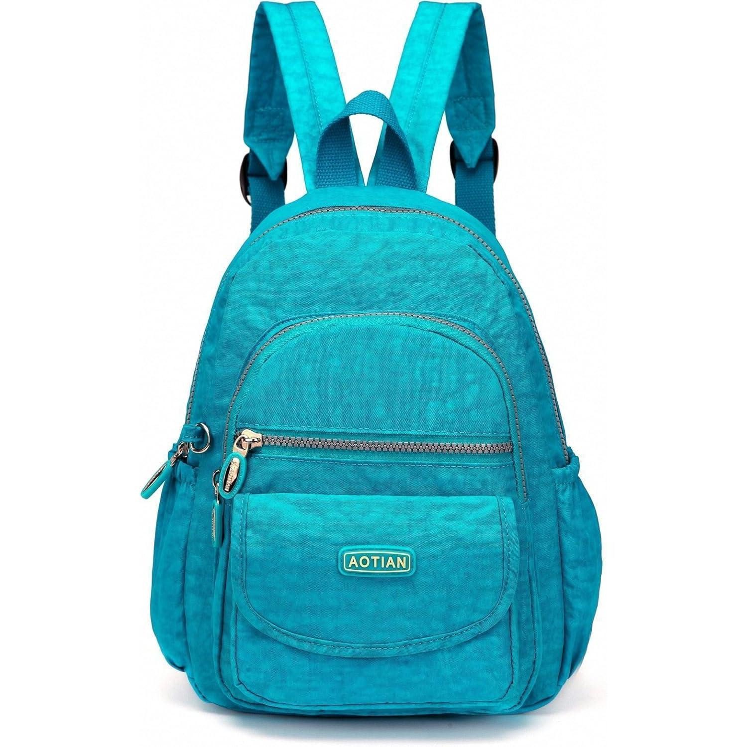 Minirucksack Rucksack Damen Mädchen Leichtgewicht Daypack Tasche 7 Mini Türkis