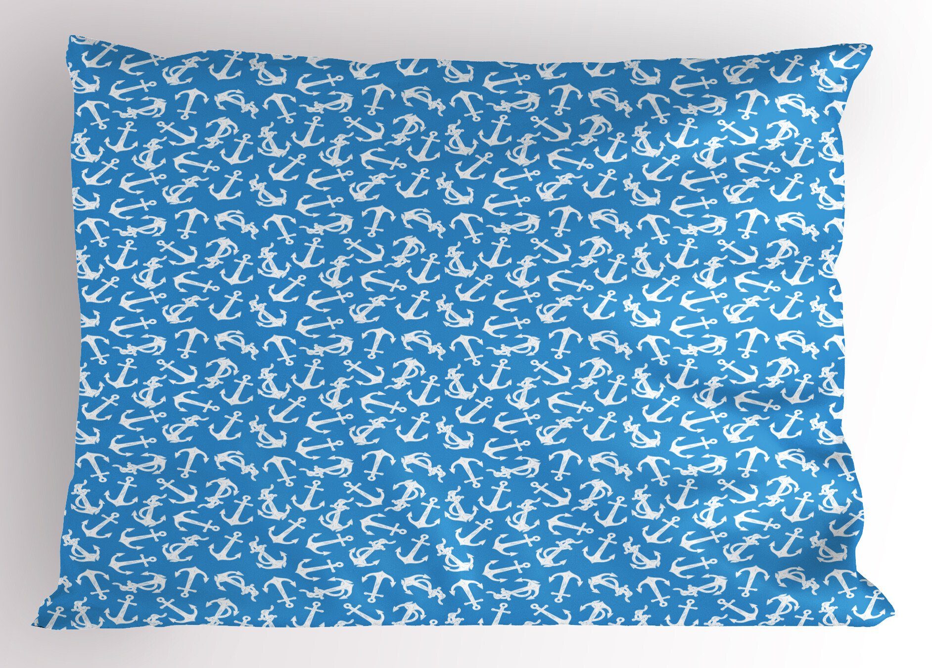 Kissenbezug, Kissenbezüge Maritime Blau Wasser King Anchor Standard Abakuhaus Art Dekorativer Size Stück), Gedruckter (1