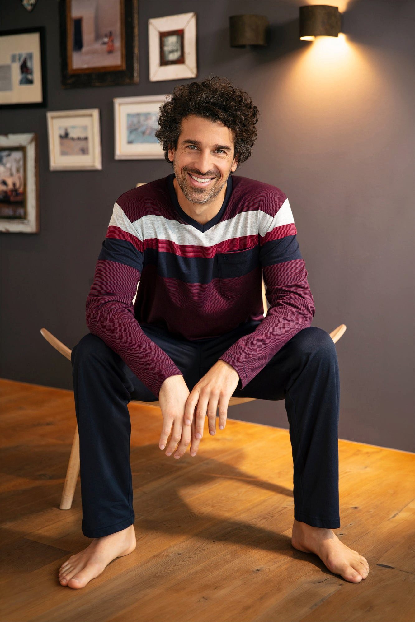 Hajo Schlafanzug Herren Schlafanzug Klima Komfort® DAS ORIGINAL Single Jers günstig online kaufen