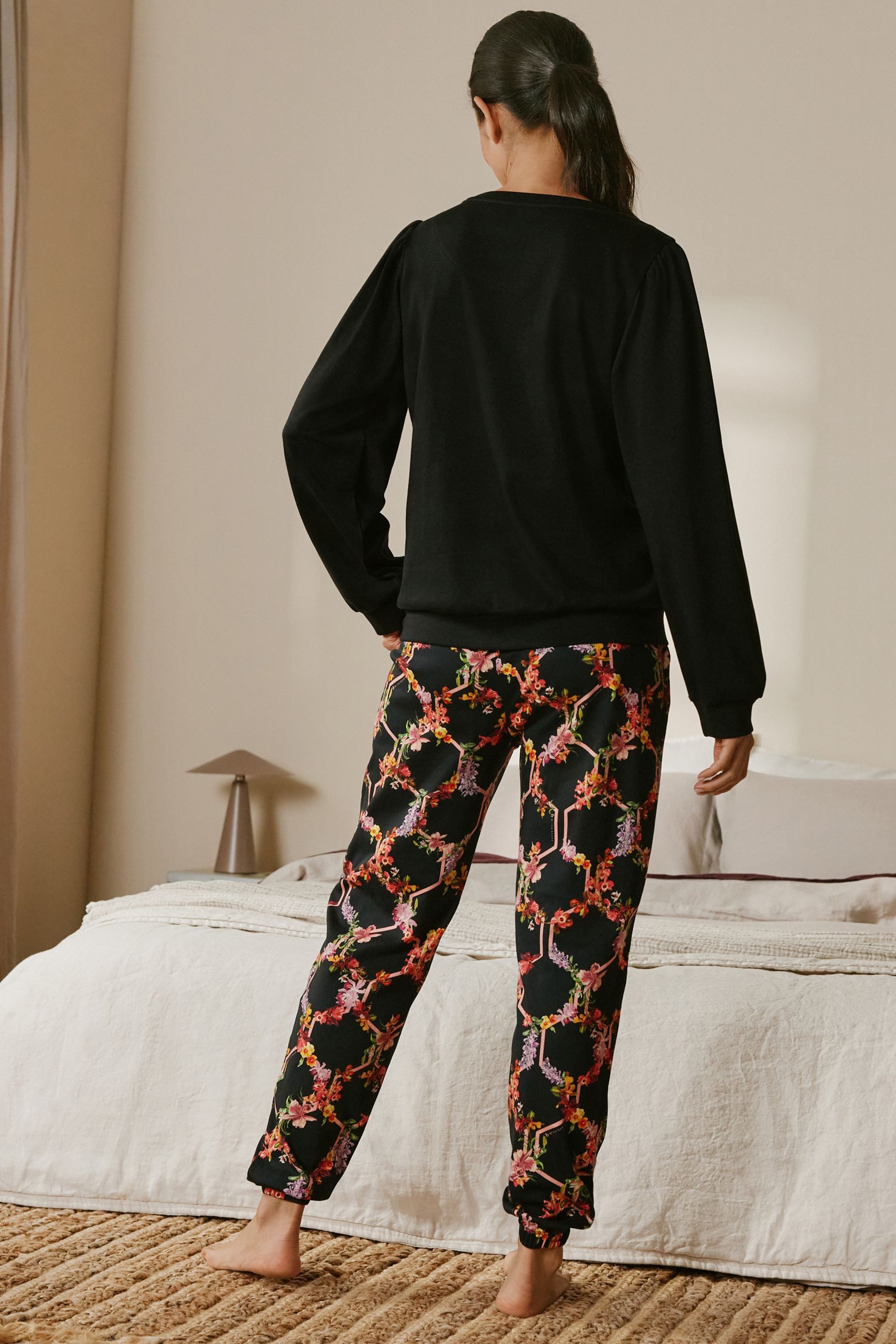 B by Ted Baker Pyjama B by Ted Baker Geblümter Schlafanzug (2 tlg) günstig online kaufen