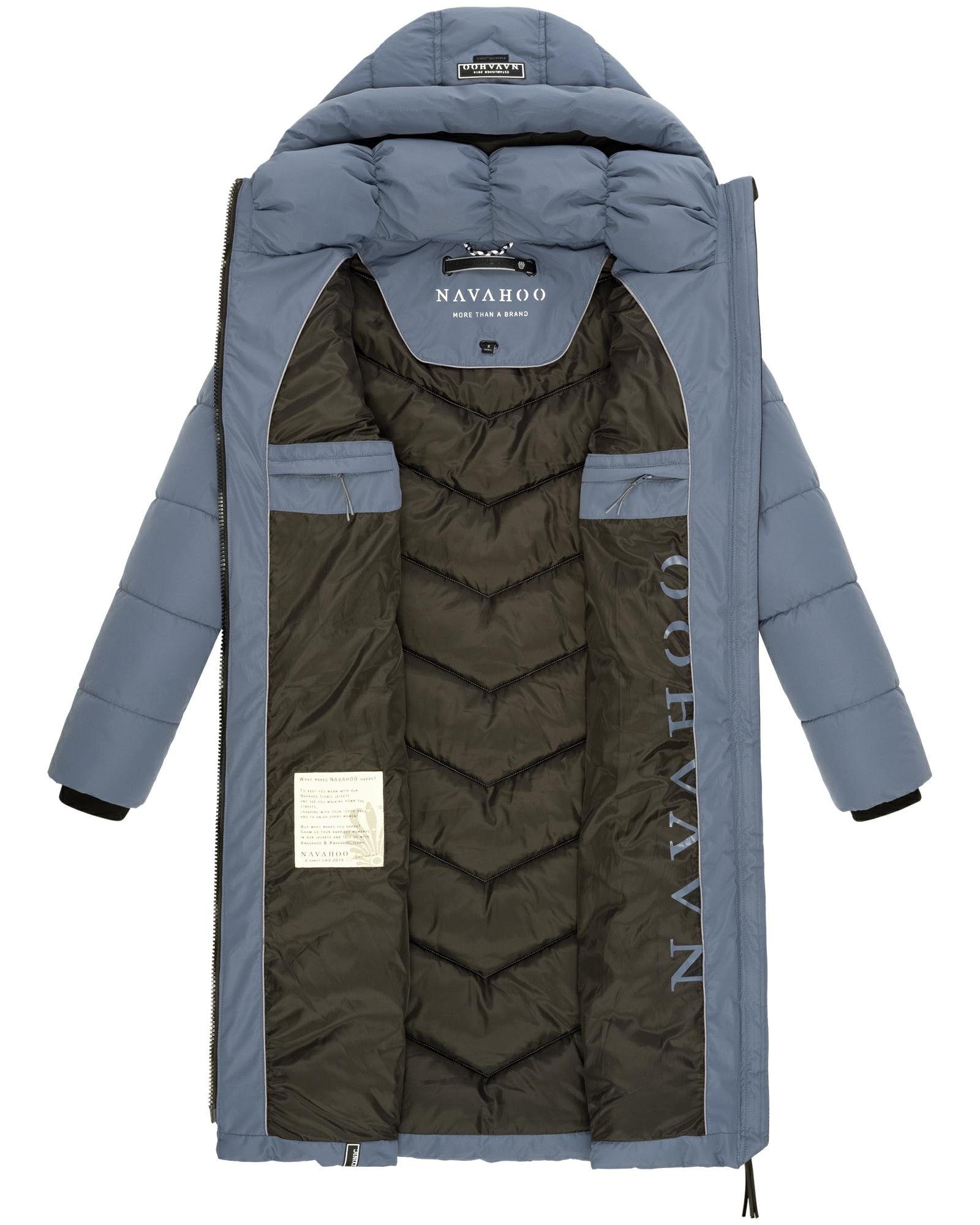 Navahoo Steppmantel Sahnekatzii XIV Schicker Wintermantel mit kuschlig warm wattiertem Kragen – Bild 4 von 5