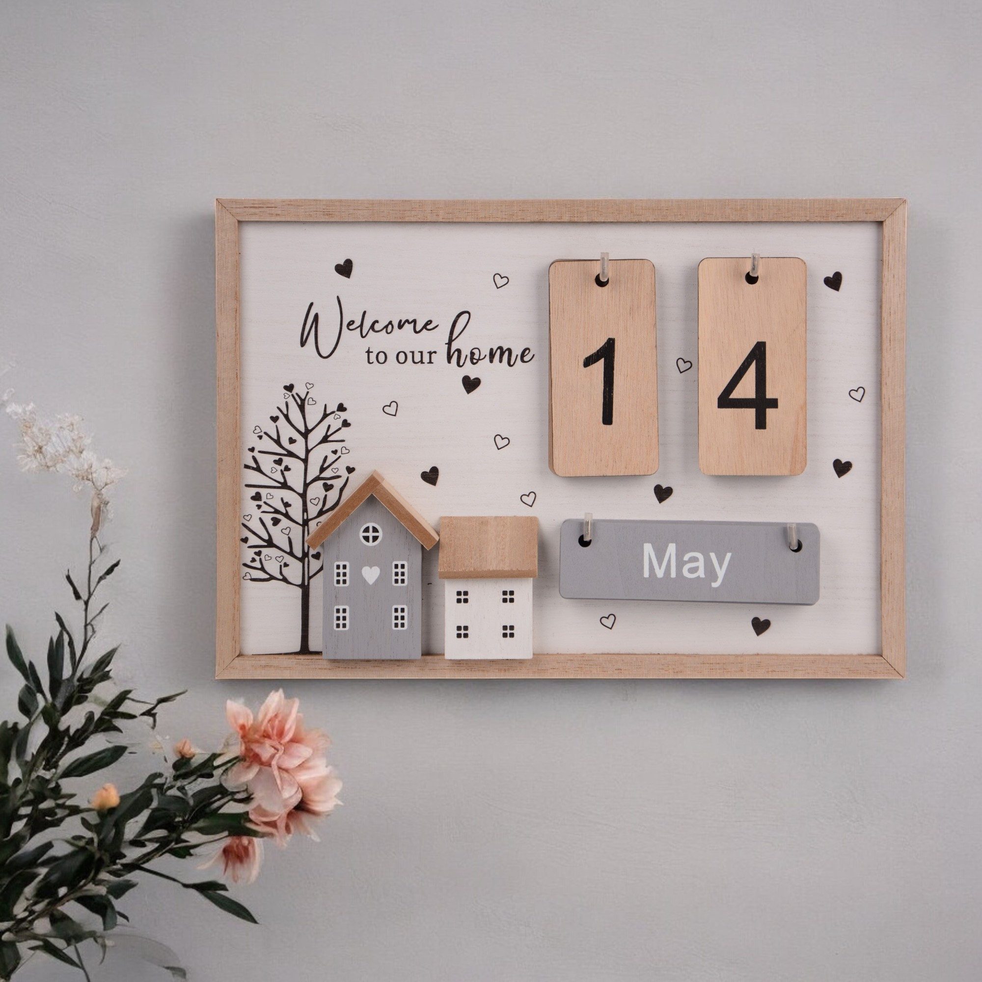 UNUS HOME Dekofigur Tischkalender Tageszähler (natur), günstig online kaufen