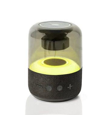 Leicke DJ Roxxx Prisma Bluetooth-Lautsprecher (Bluetooth, 5 W, Ambient Light, 360° Surround Sound, staub- und spritzwassergeschützt)