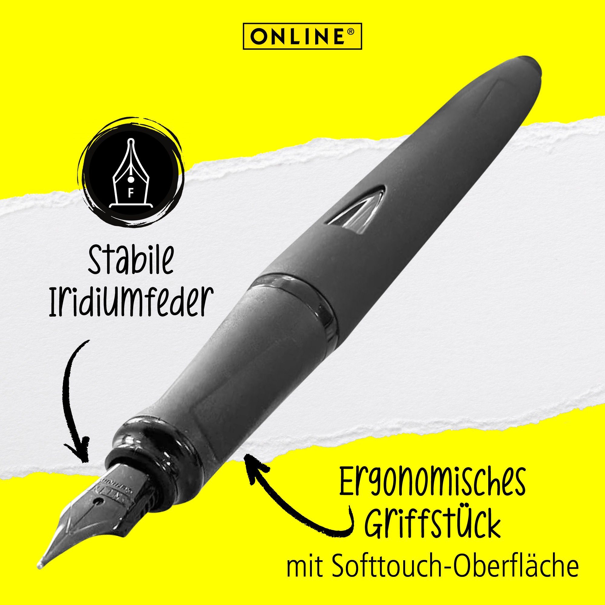 Online Pen Füller Switch Expert, ergonomisch, ideal für die Schule, mit Stylus-Tip