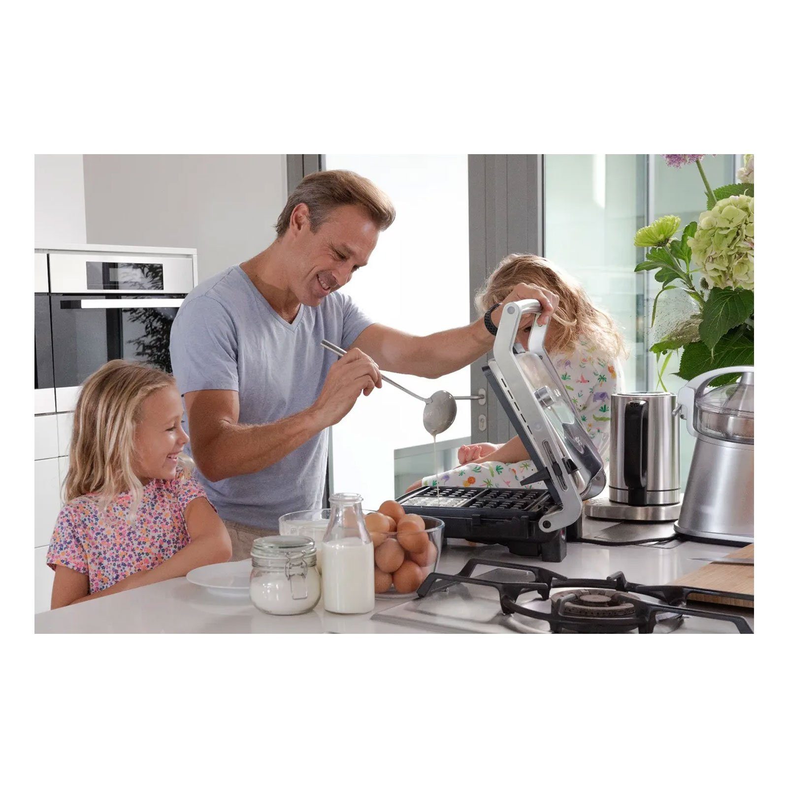 SOLIS OF SWITZERLAND Kontaktgrill 720.12 Waffel Platten, Whitford Xylan Antihaftbeschichtung
