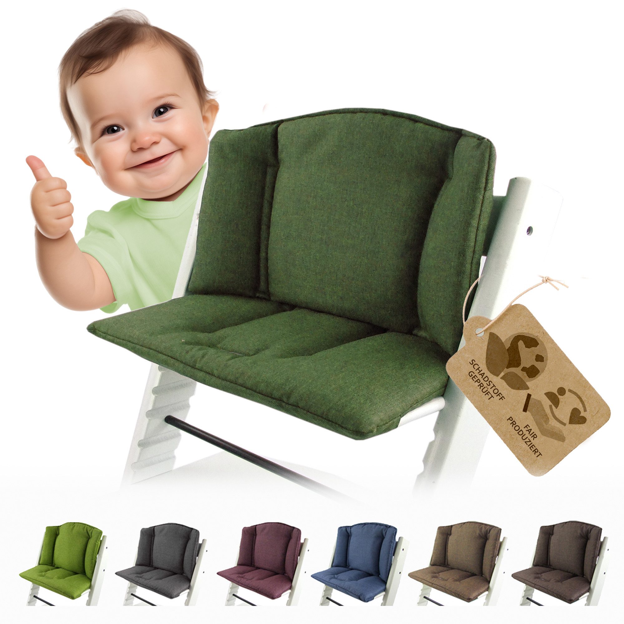 BambiniWelt by Rafael K. Hochstuhlauflage Ersatzbezug Bezug Sitzkissen komp günstig online kaufen