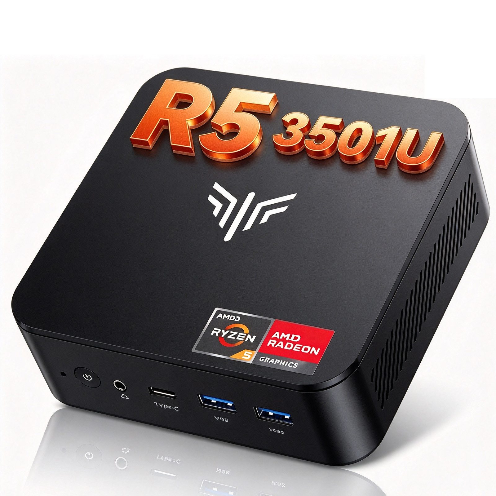 NiPoGi E3 Mini PC Windows 11 Pro, АMD Ryzen 5 3501U, 8 / 16GB DDR4, 512GB SSD Mini-PC (AMD Ryzen 5 3501U 3501U, Radeon Vega 8 Graphics, 8 …