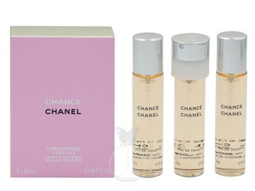 CHANEL Eau de Toilette Chanel Chance Eau de Toilette 3 x 20 ml ohne Zerstäuber, 1-tlg.