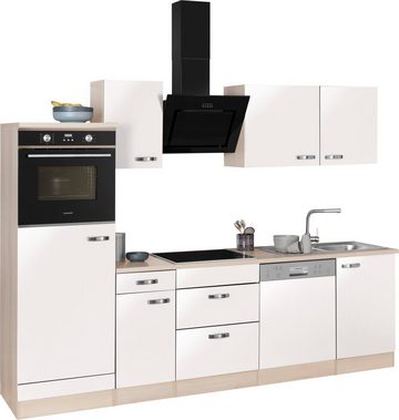OPTIFIT Küchenzeile Faro mit Hanseatic E-Geräten, Breite 270 cm, Türanschlag wechselbar