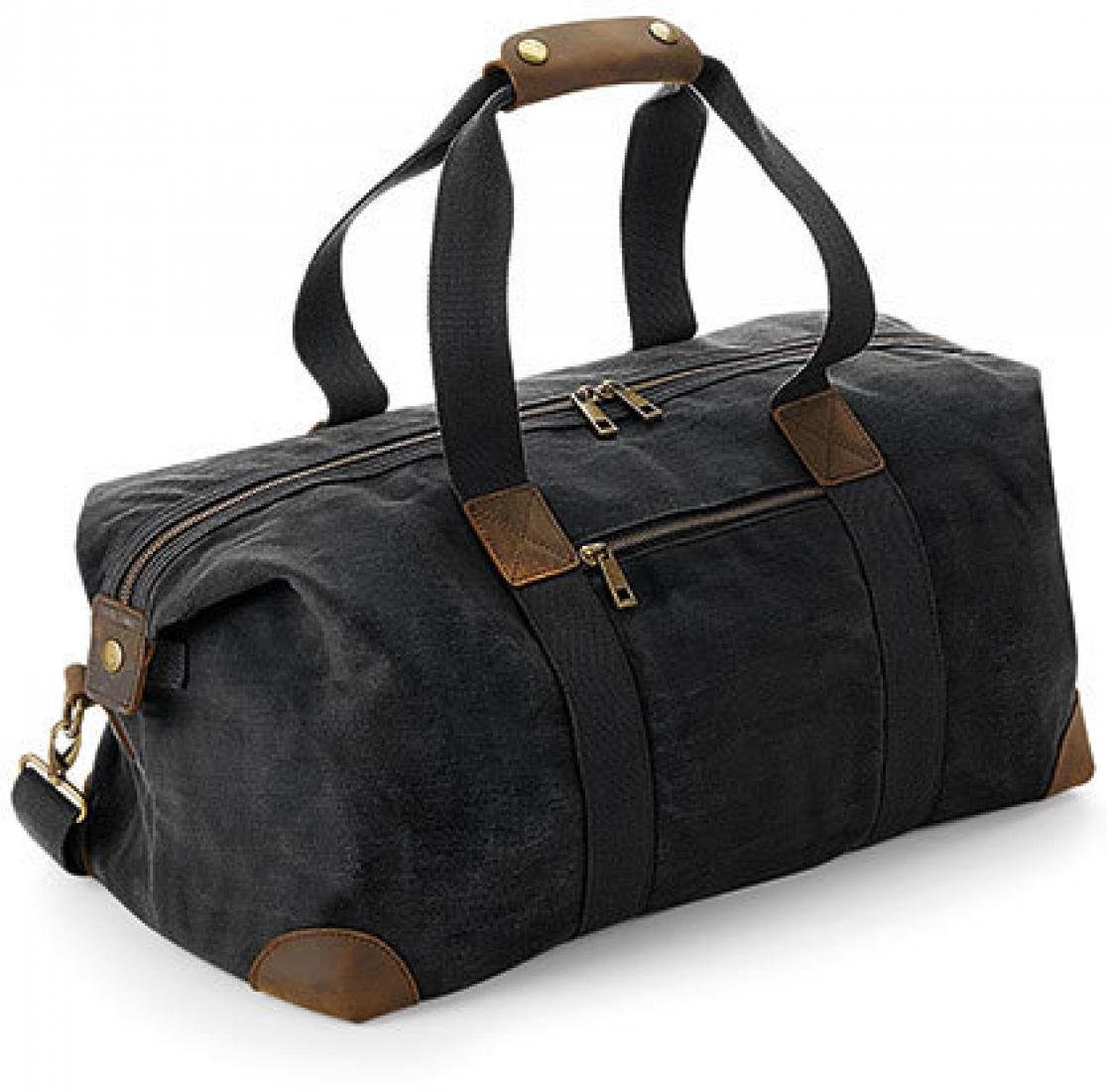 Quadra Reisetasche Reisetasche Heritage Waxed Canvas Holdall, 26 x 48 x 24 cm