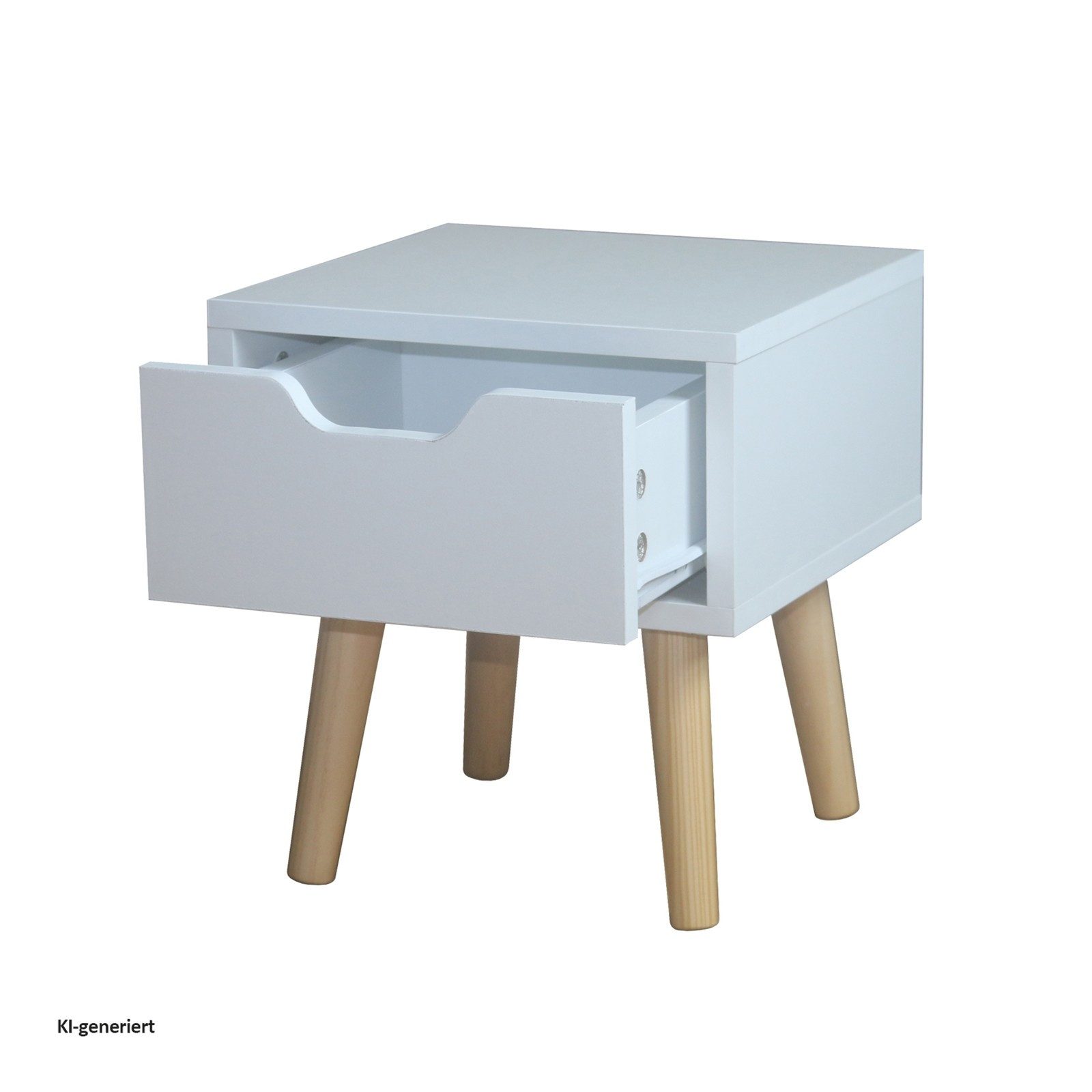 HTI-Living Nachtkommode Nachtschrank 1 Schublade Thekla 29325 (Stück, 1 St., 1 Nachtschrank), Nachttisch 1 Schublade – Bild 2 von 2