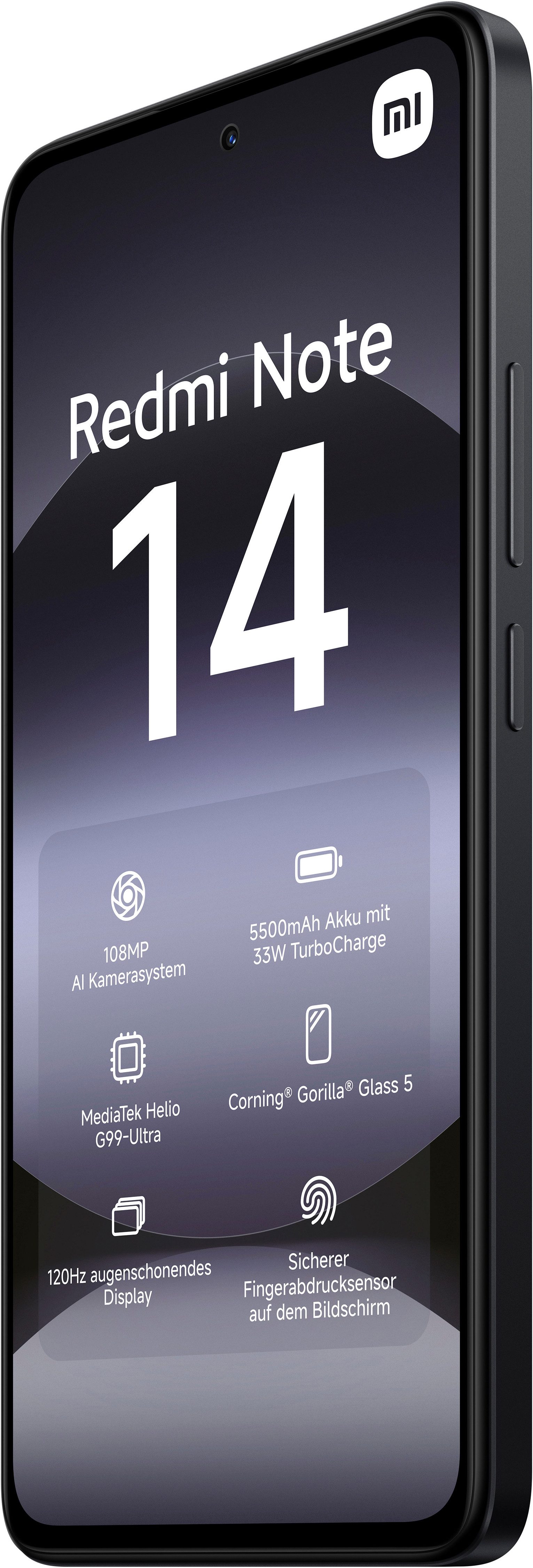 Xiaomi Redmi Note 14 Smartphone (16,94 cm/6,67 Zoll, 128 GB Speicherplatz, 108 MP Kamera)