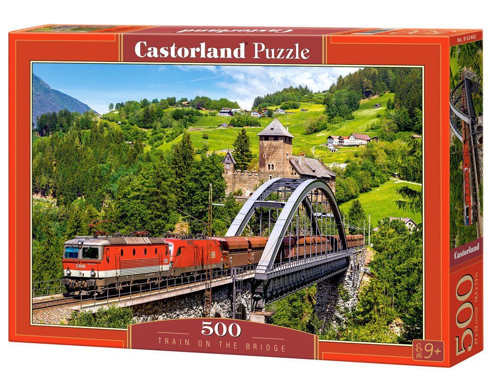 Castorland Puzzle Castorland B-52462 Train on the Bridge,Puzzle 500 Teile, Puzzleteile