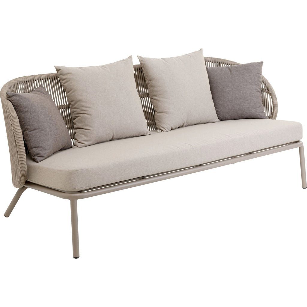 Kare Design Gartenlounge-Set Sicily, (2 Sessel, 1 Sitzbank), mit bequemer Polsterung