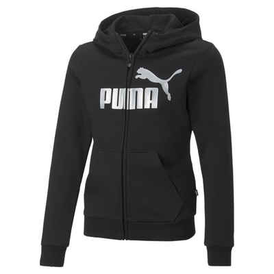PUMA Sweatshirt Essentials+ Logo Reißverschluss-Hoodie Jugendliche