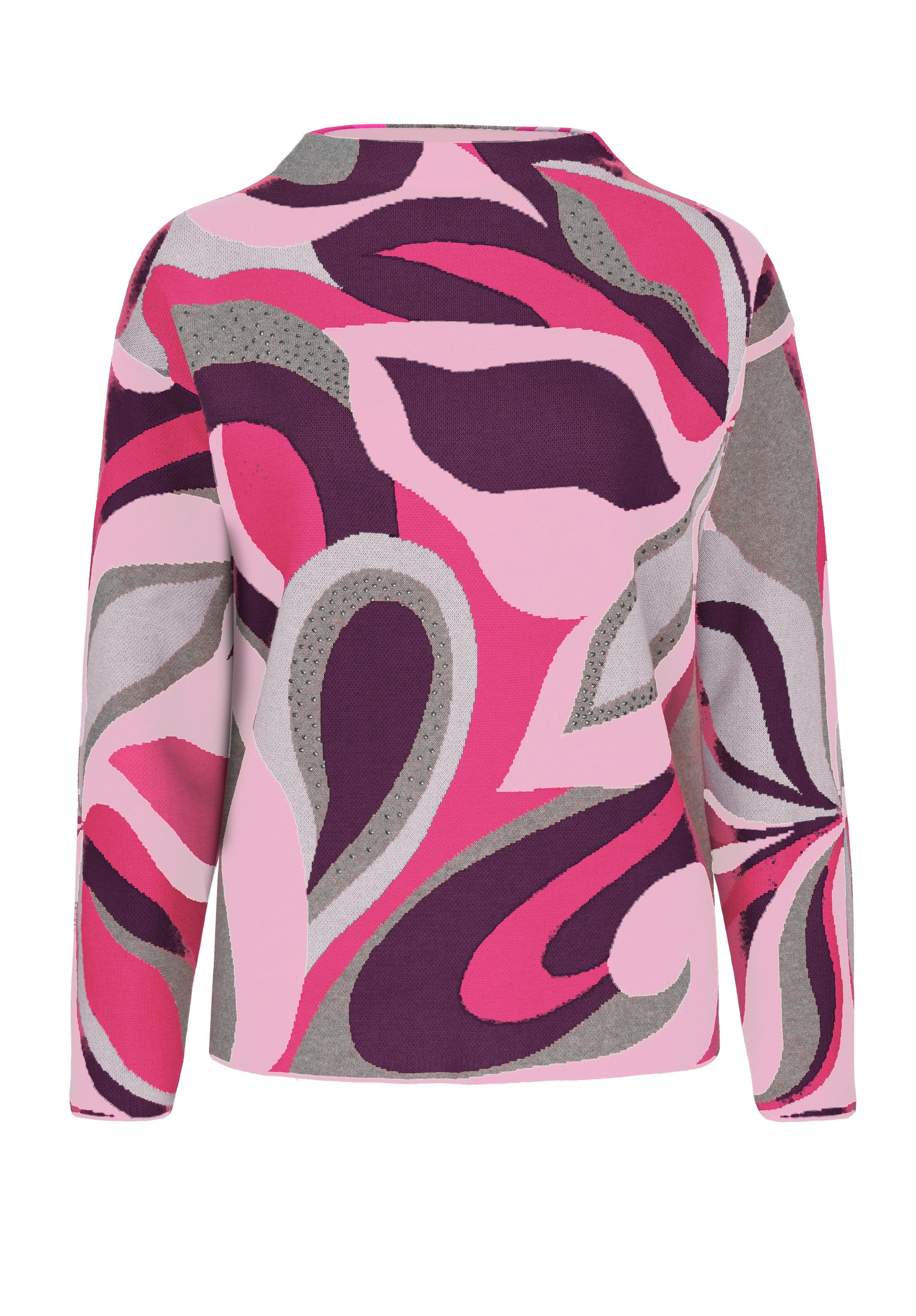 Bianca UNDINE knitted sweater with a cool, colorful all-over design