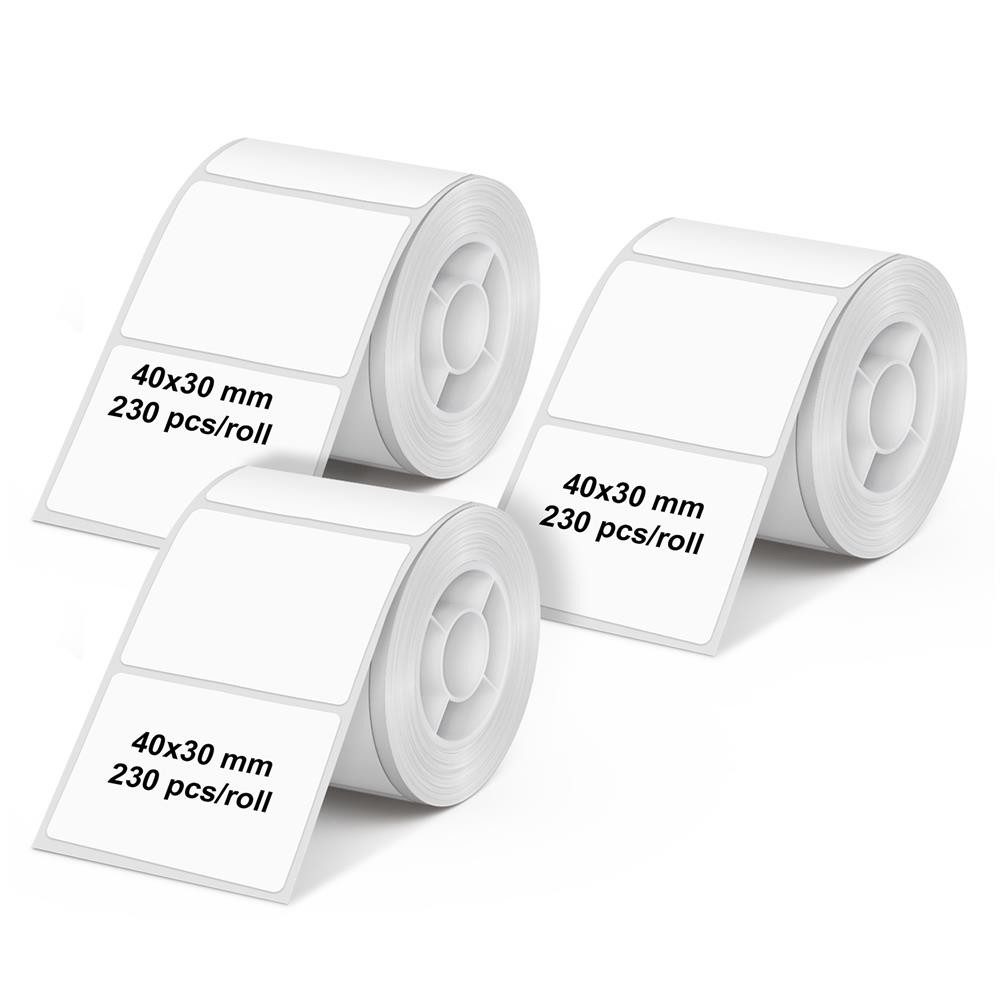 Olympia Etikettenrolle Label 3-er Pack für PM220, 3 Rollen, je 230 Etiketten, wasser-, öl- und abriebfest