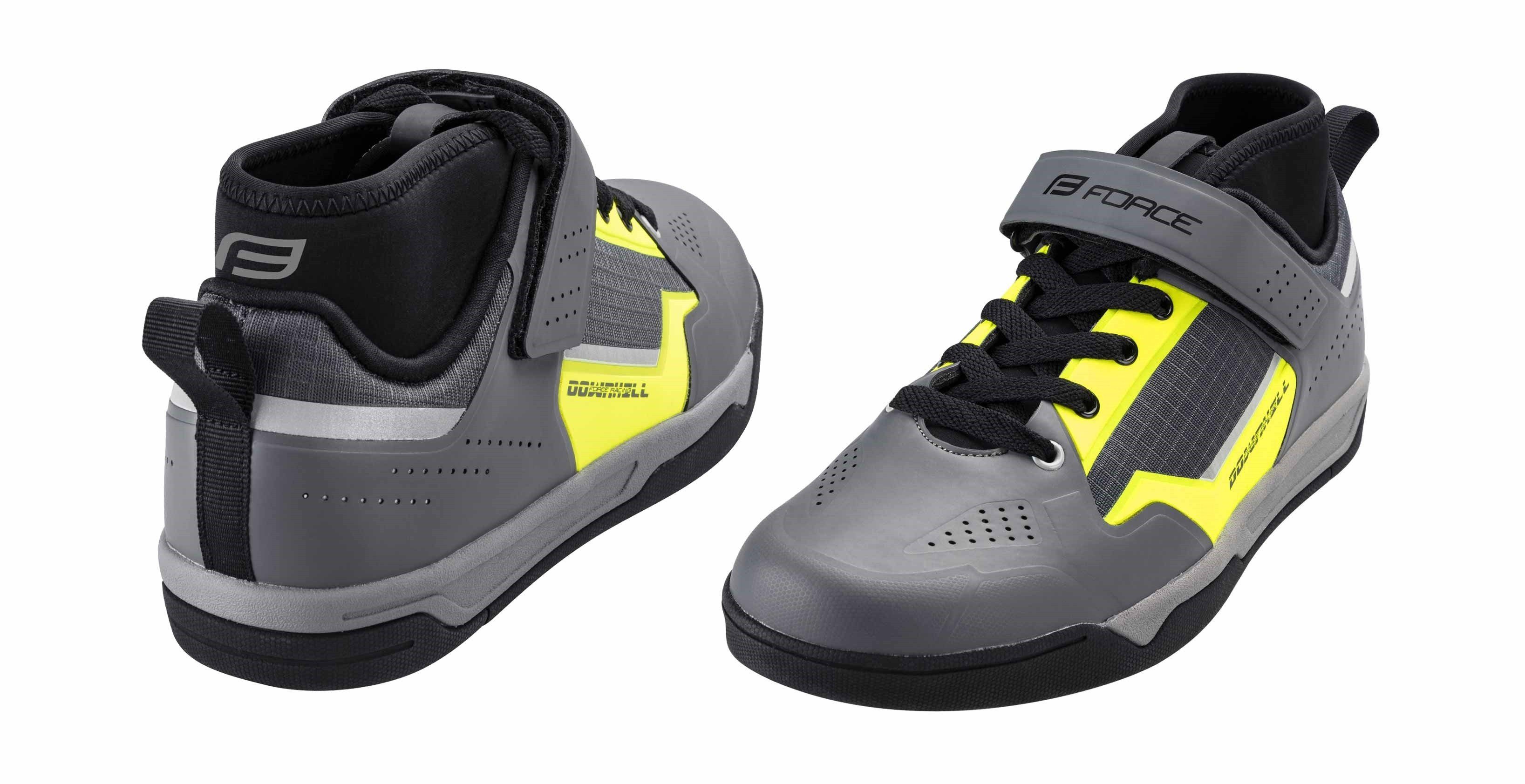 FORCE DOWNHILL FLAT Schuhe gelbgrau Fahrradschuh günstig online kaufen