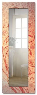 Artland Dekospiegel Florale Ornamente, gerahmter Ganzkörperspiegel, Wandspiegel, mit Motivrahmen, Landhaus