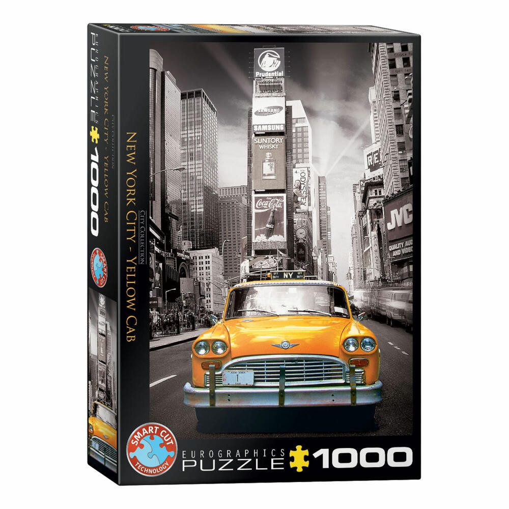 EUROGRAPHICS Puzzle New York City Yellow Cab, 1000 Puzzleteile von Eurographics