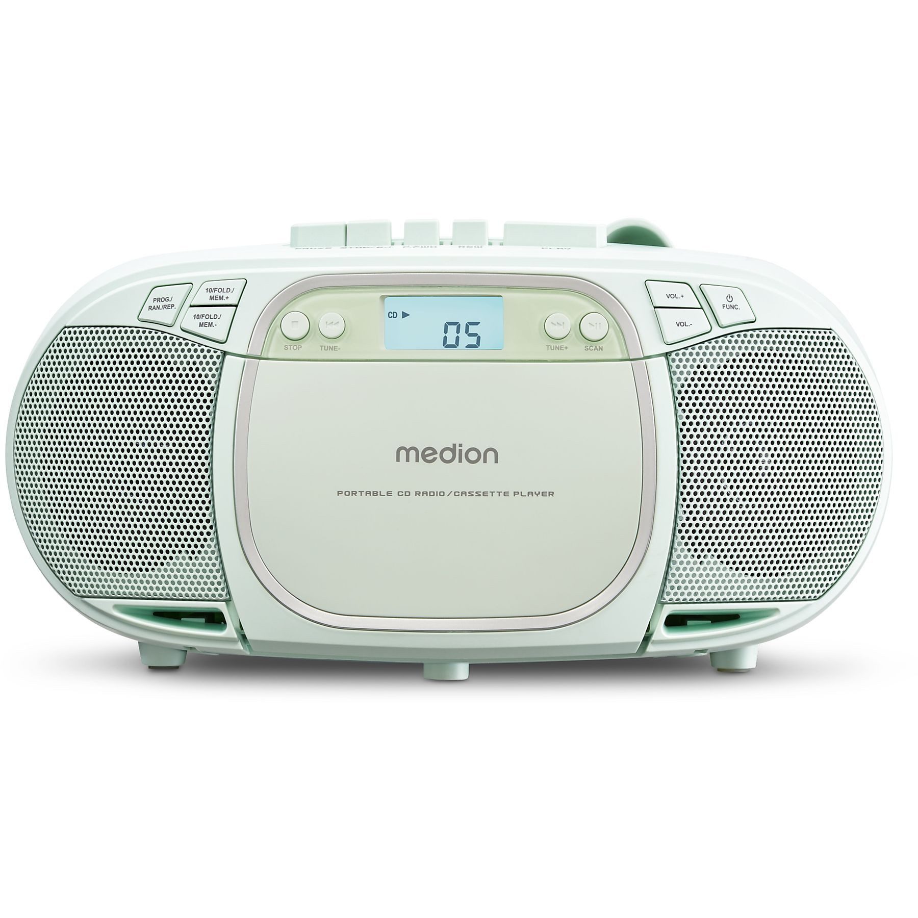 Medion® Medion MD44176 E66476 CD-Player Radio Kassettenspieler Boombox Tragbar MP3-Player