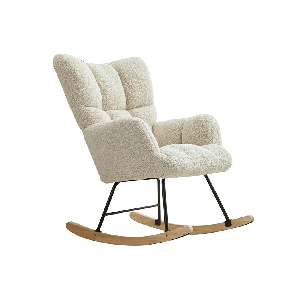 DARDVORLAG Schaukelstuhl mit breiter Rückenlehne und Armlehne (1 St), 70 × 84 × 99 cm, weiß. Reduzierter Preis € 139,99. Unverbindliche Preisempfehlung € 215,00, (€ 139,99 pro 1 Stk)