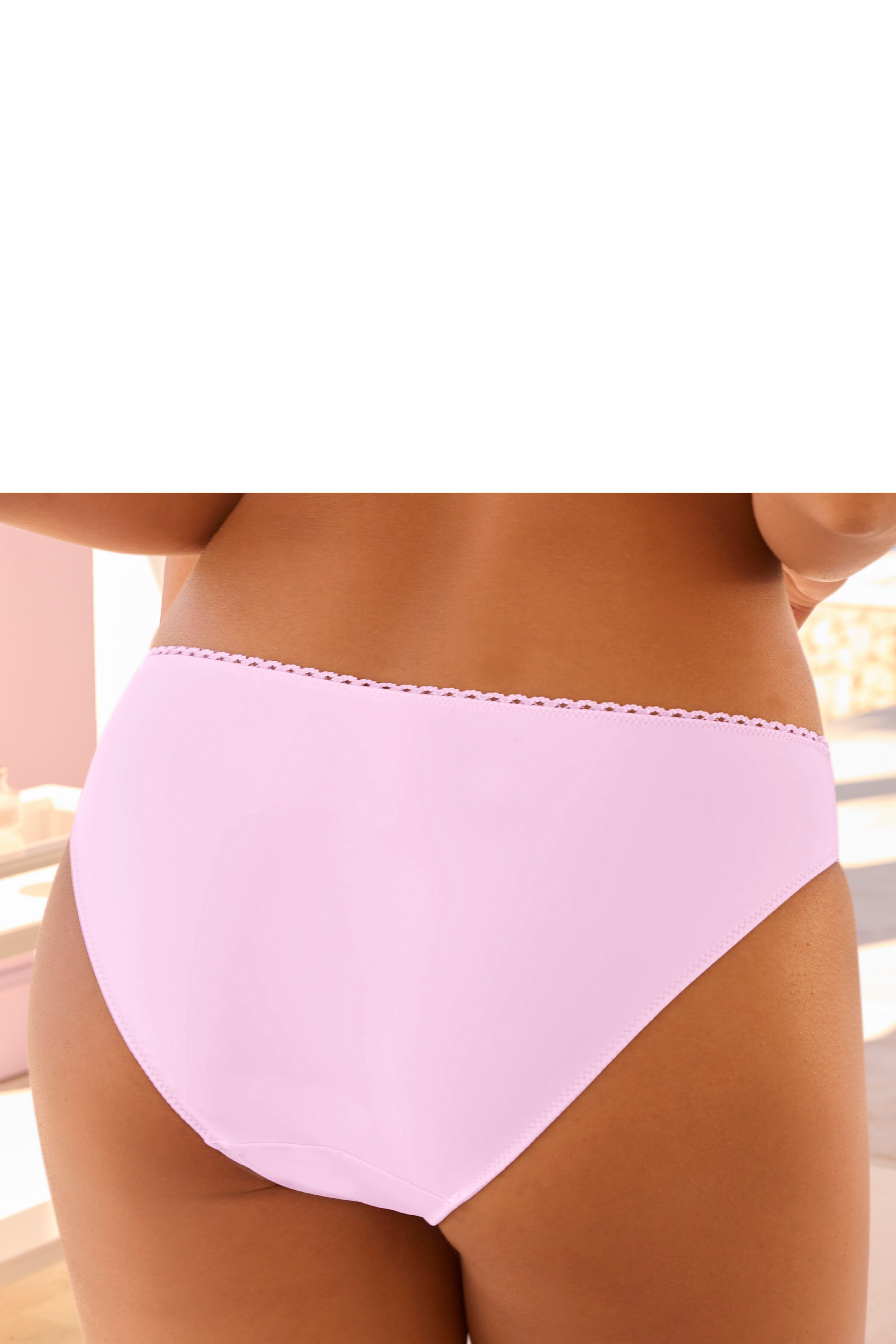 LASCANA Slip mit hübschen Spitzeneinsätzen