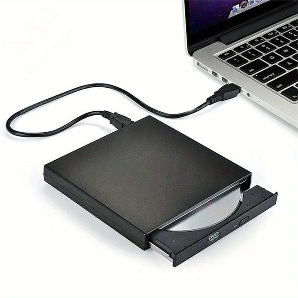 Externe CD DVD Laufwerk USB 2.0 schlank CD-RW DVD-ROM PC Laptop DE. Disc-Laufwerk