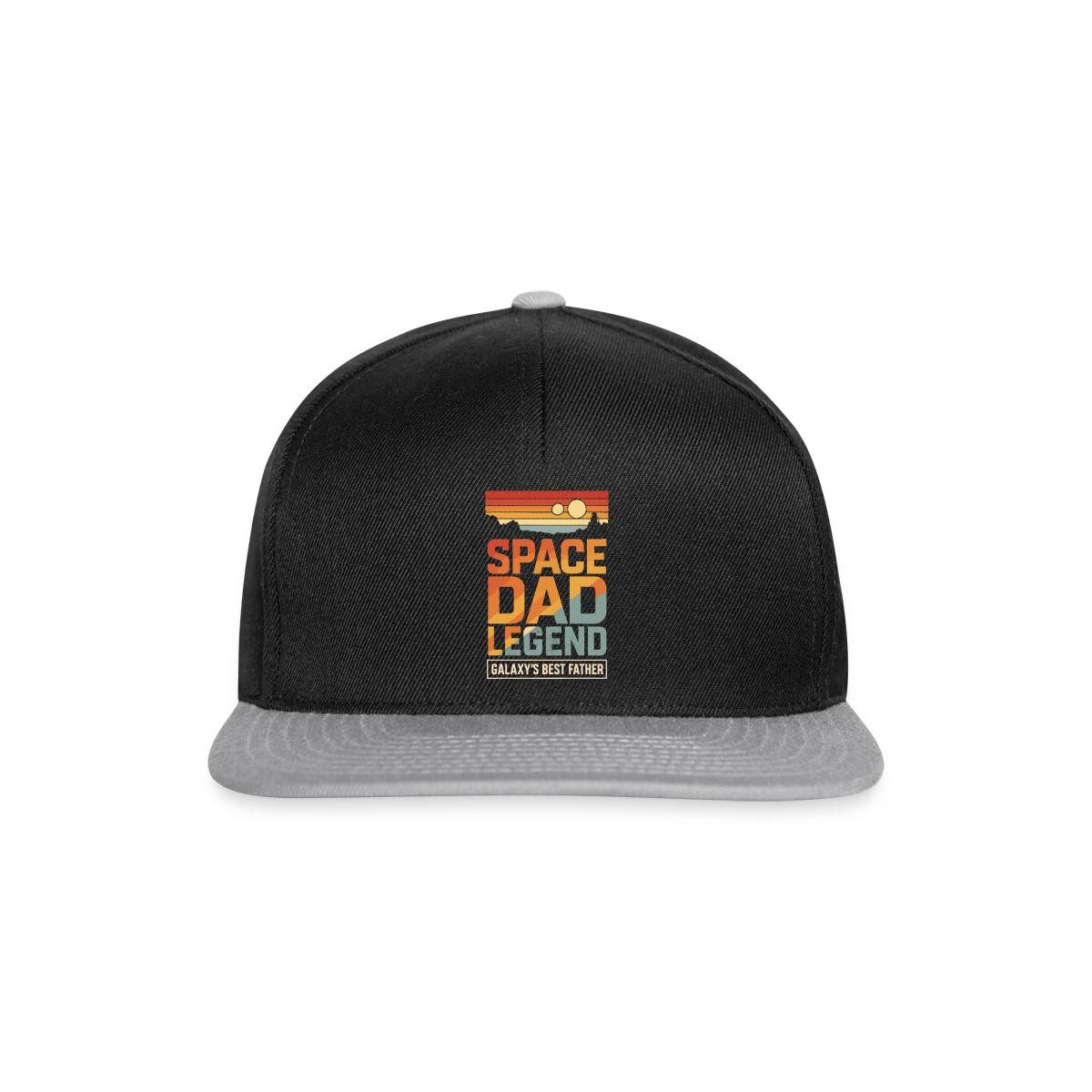 Spreadshirt Snapback Cap Space Dad Legend Retro Sci-Fi Snapback Cap (1-St)