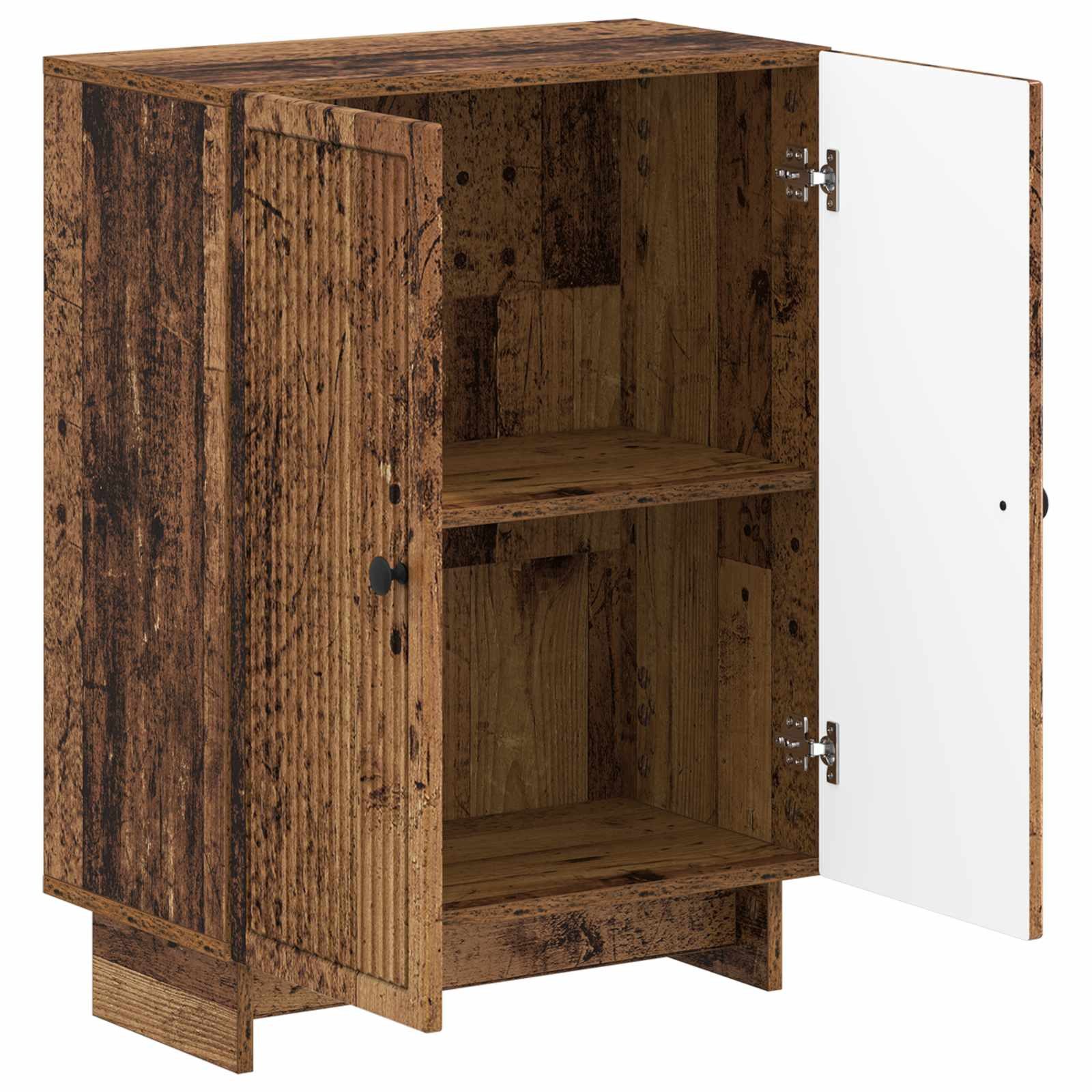 vidaXL Badezimmerspiegelschrank Badezimmer Aufbewahrungsschrank EDE Altholz 59,5 x 31 x 80 cm