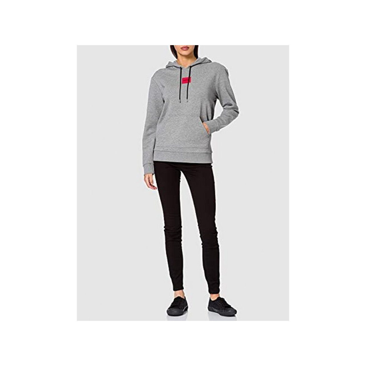 (1-tlg) fit mittel-grau Sweatshirt regular HUGO