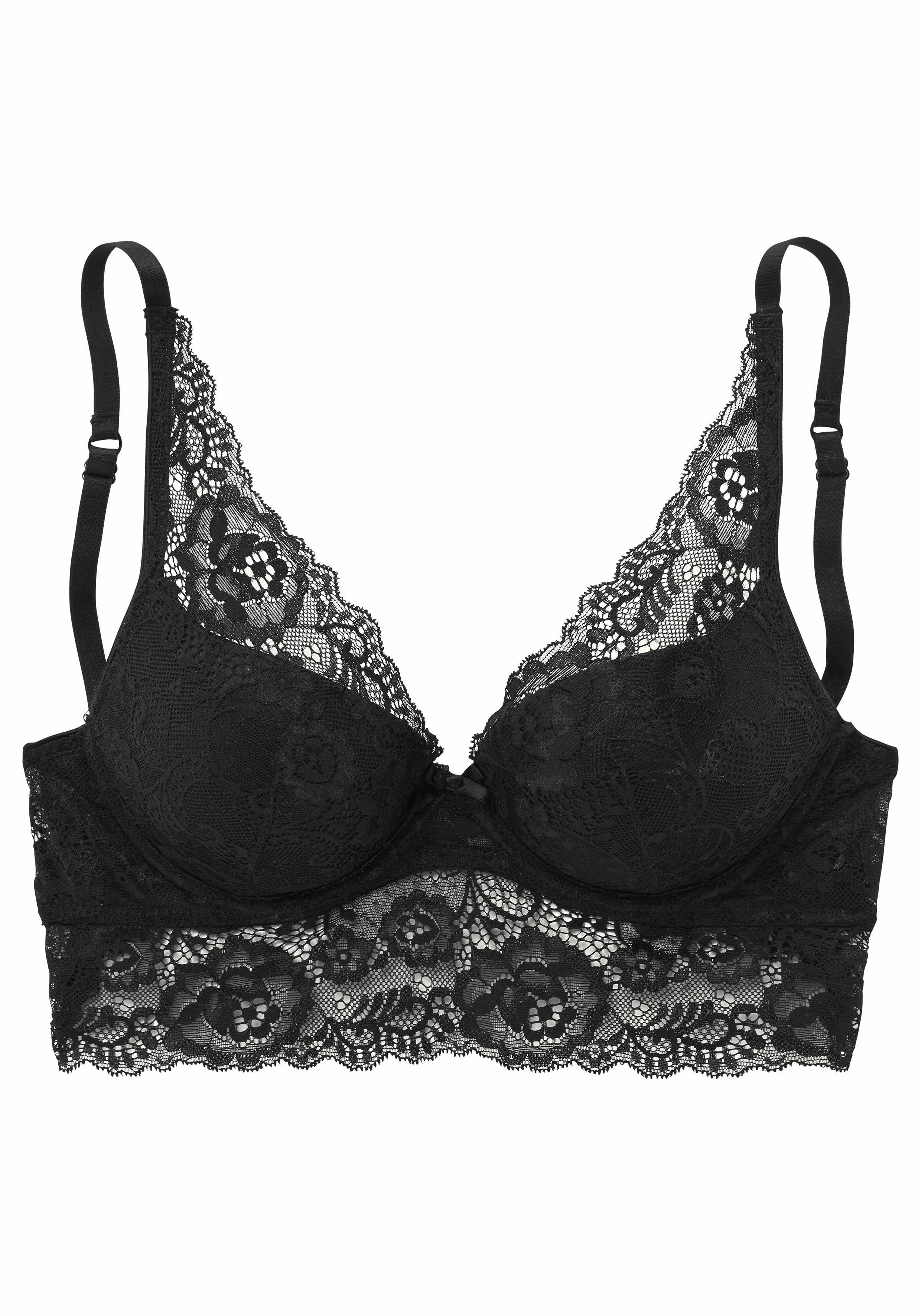 LASCANA Bustier Push-up-BH aus floraler Spitze, Dessous. € 36,99