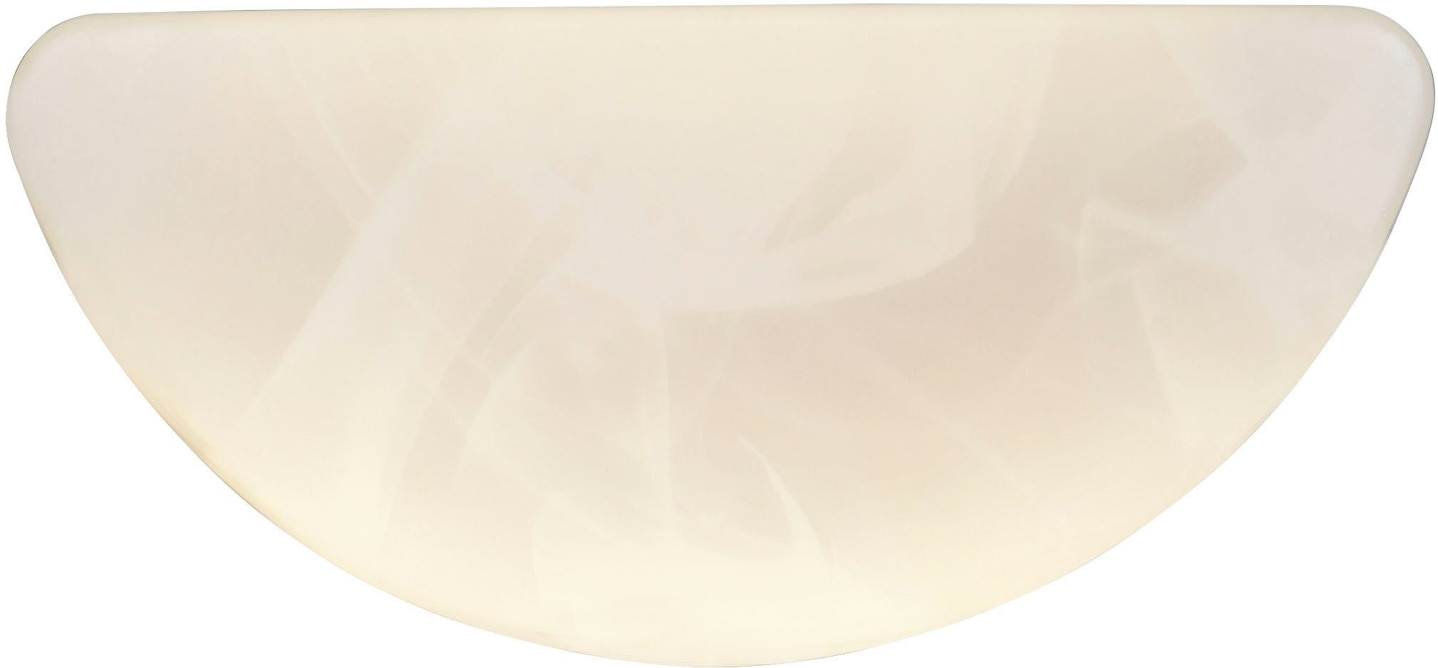 Reality Leuchten LED Wandleuchte UMBRIA, LED Wandlampe Kunststoff Alabaster weiß 4000K kaltweißes Licht, LED fest integriert, Kaltweiß, 9W 1200 Lumen, Wand- oder Deckenlampe, B/H/T: 25,5 x 3,5 x 11,5 cm