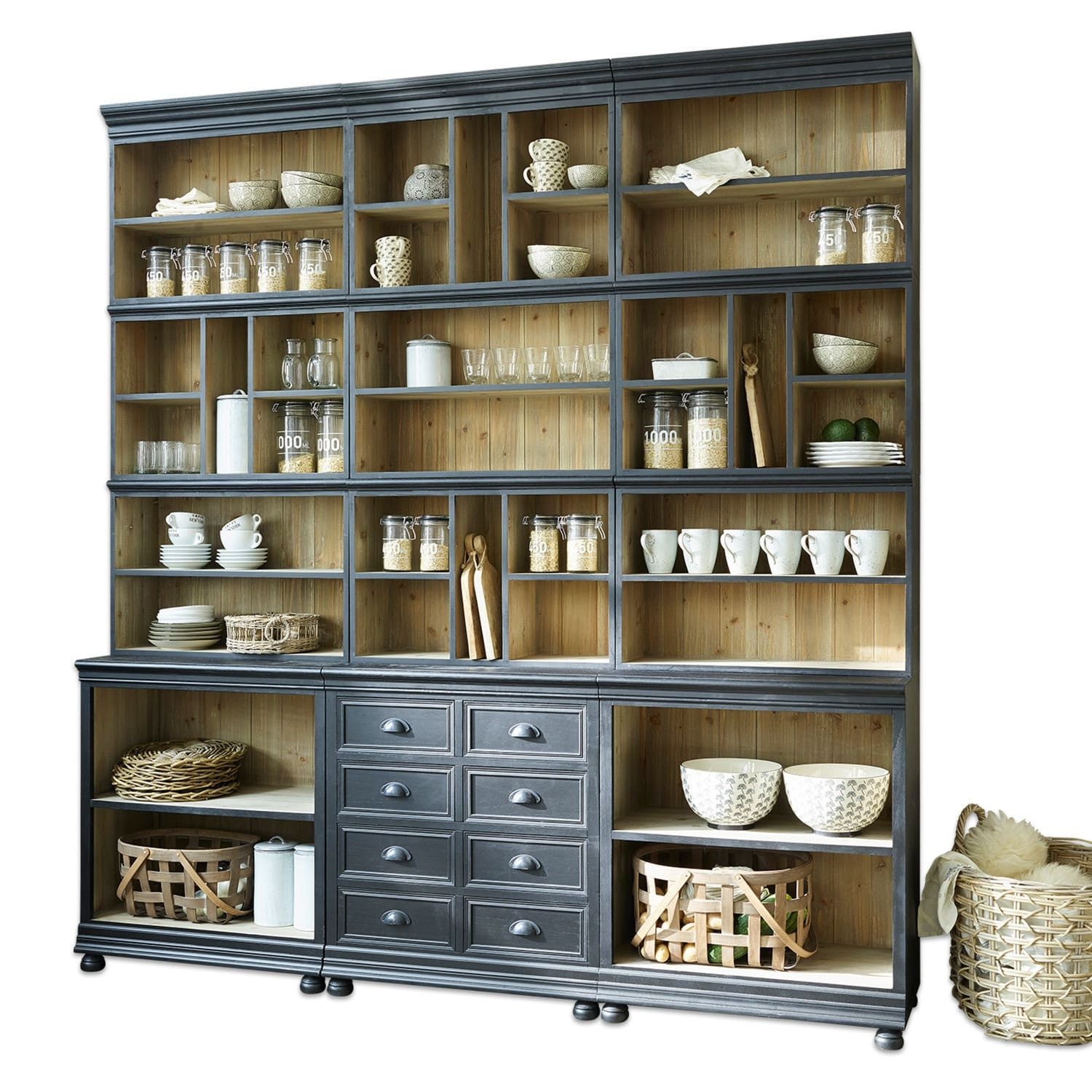 Mirabeau Stauraumschrank Schrank Shrewsbury schwarz