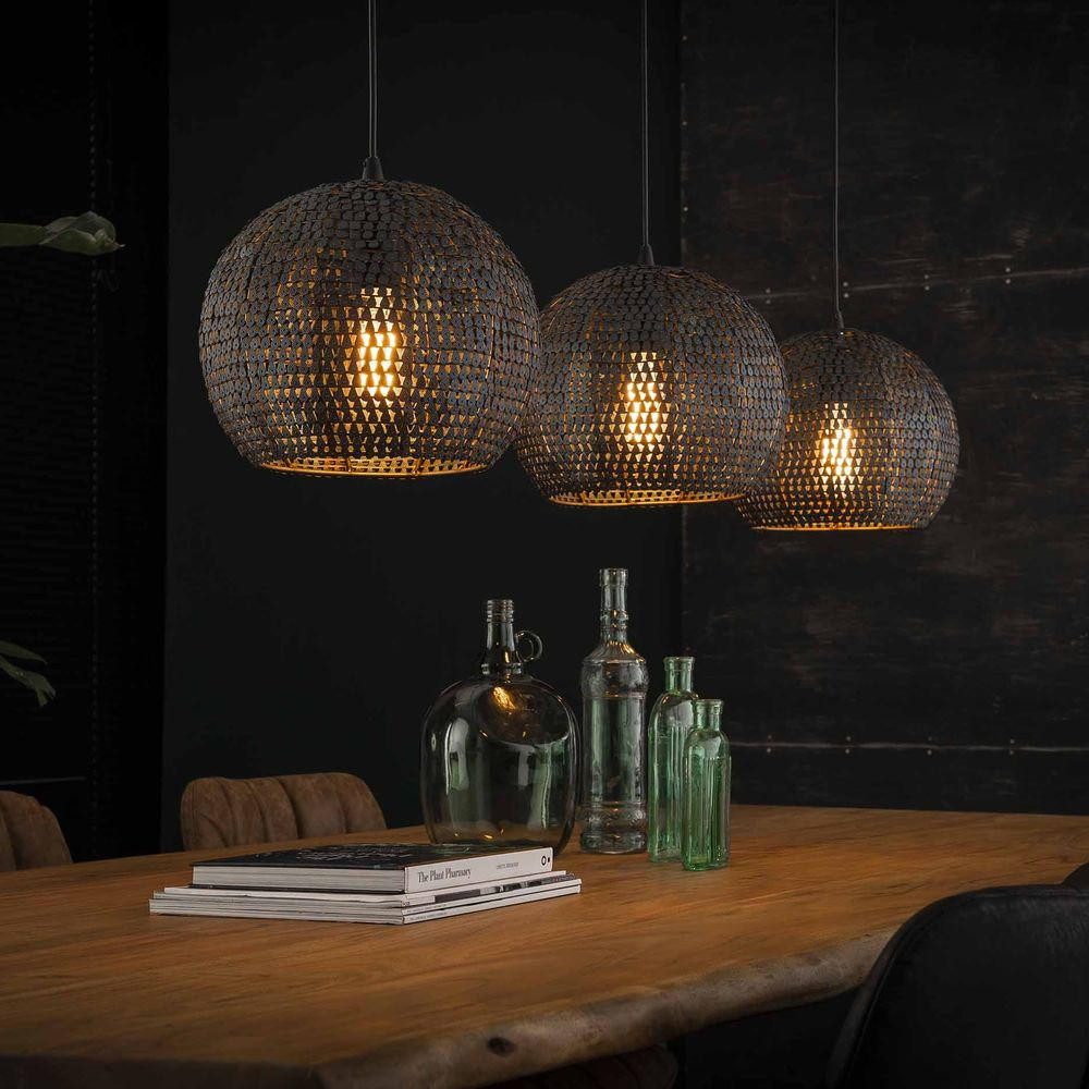famlights Pendelleuchte famlights, Pendelleuchte Melody aus Metall in Schwarz 3xE27