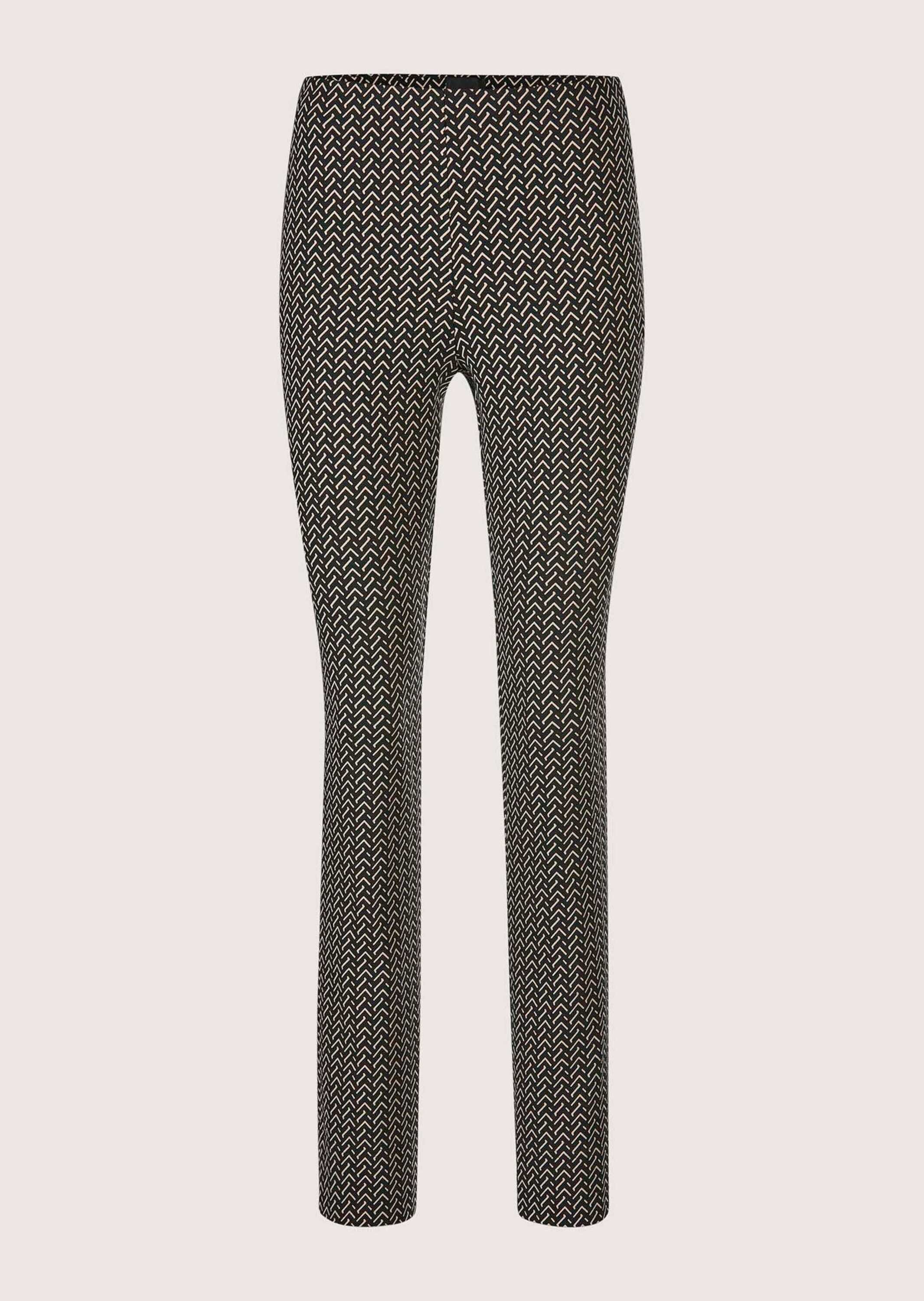 Schlupfhose Bootcut-Hose mit Allover-Print