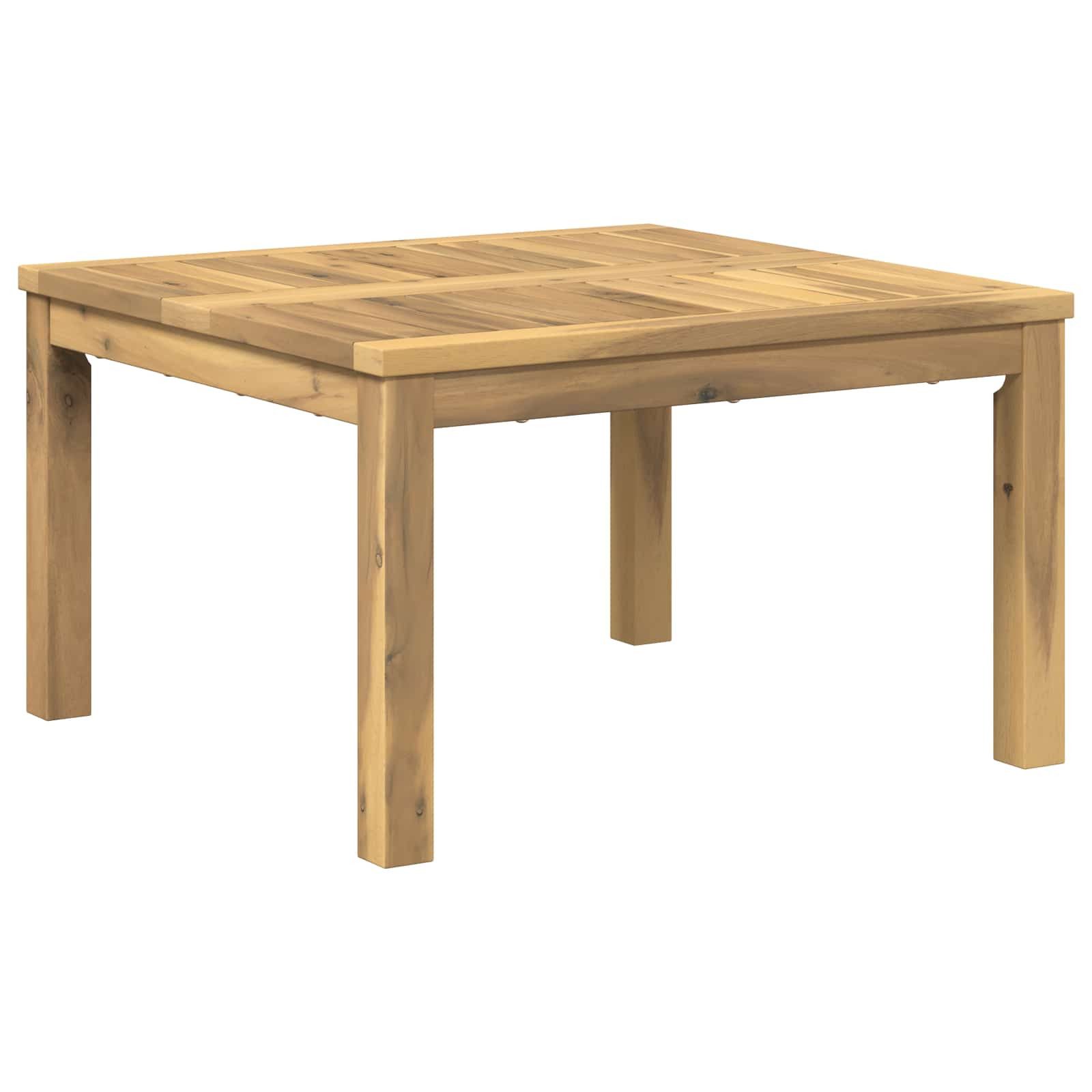vidaXL Couchtisch Couchtisch Weiß 60 x 60,5 x 36 cm Massivholz (1-St)