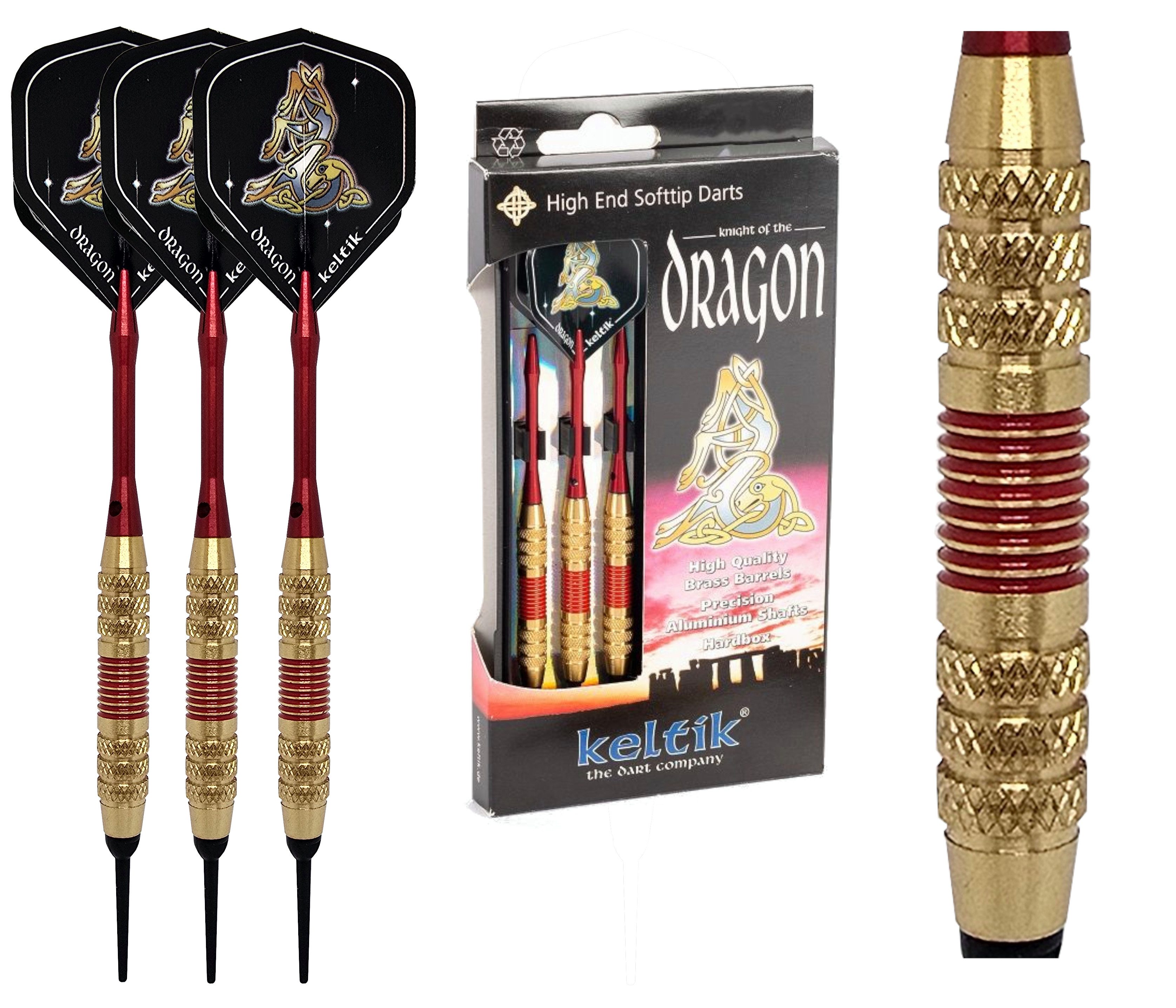 Softdarts Softdart Soft Dart Pfeile Keltik Dragon in 16g + 18g