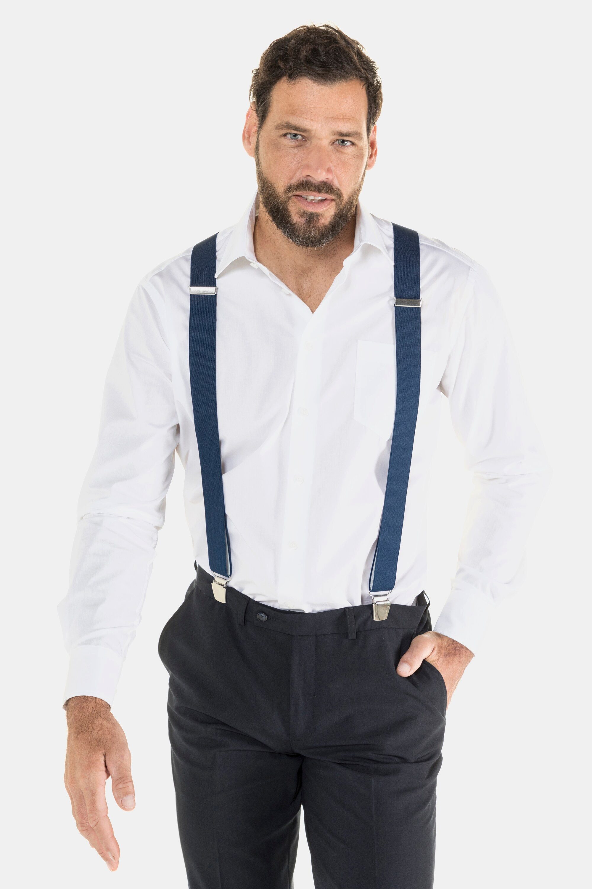 JP1880 Hosenträger one Size Hosenträger aus Stretchband X-Form