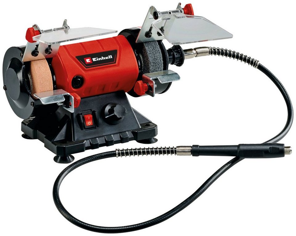 Einhell Doppelschleifer TC-XG 75 Kit, (1 tlg), Umfangreiches Zubehör-Kit  für Polier- und Schleifarbeiten