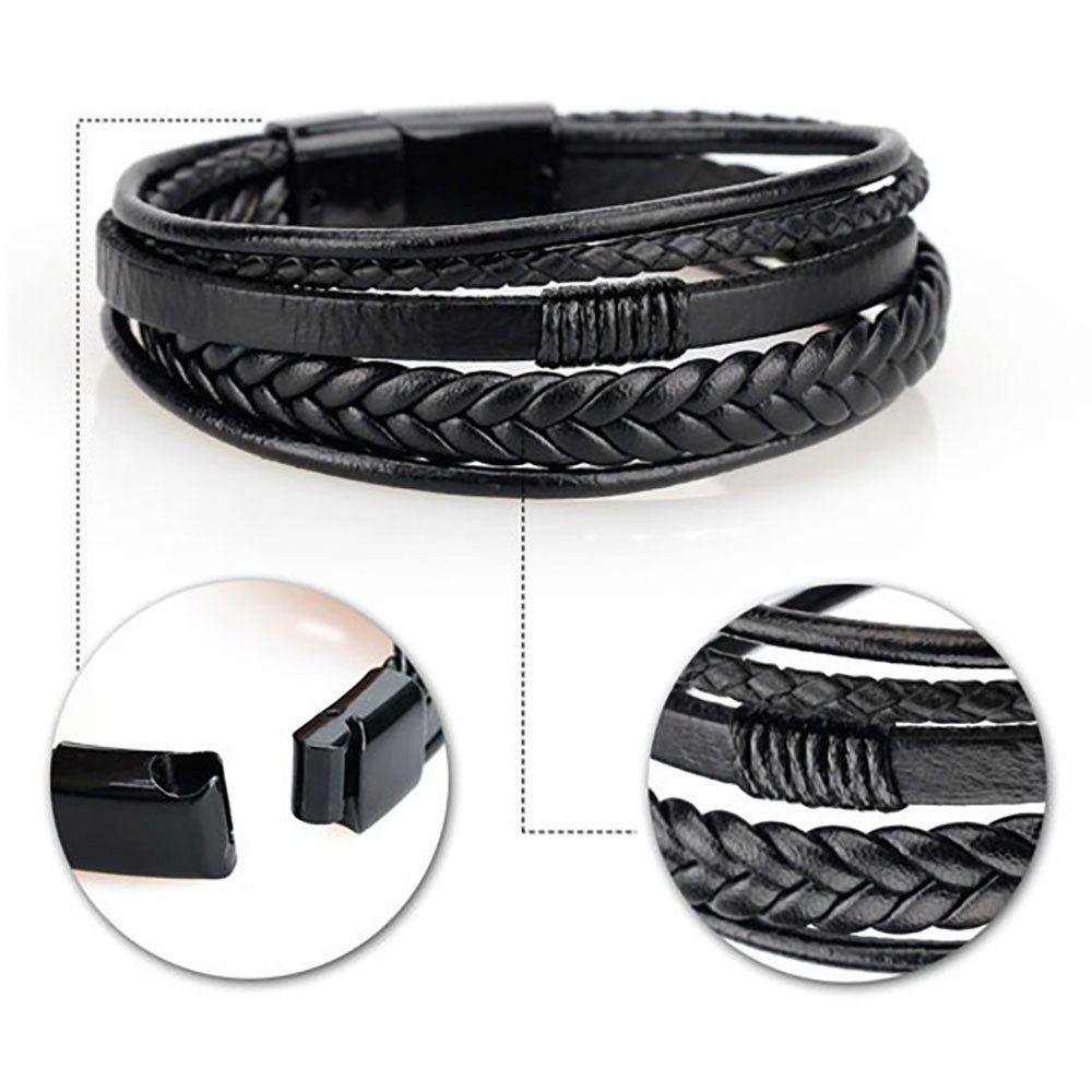 Firetti Lederarmband Schmuck Geschenk Armschmuck Armkette, Made in Germany