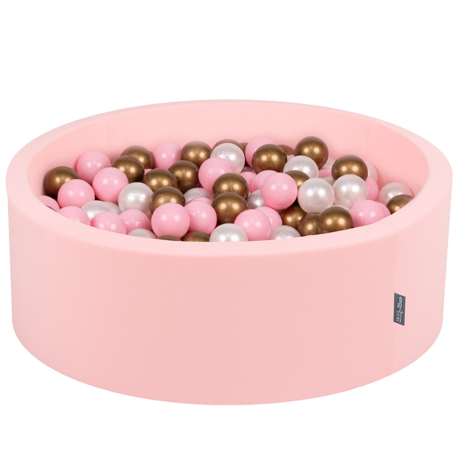 KiddyMoon Bällebad OK30D, (Bällepool mit bunten Bällen, 200-tlg., Bällepool für Babys und Kleinkinder), Made in Europe