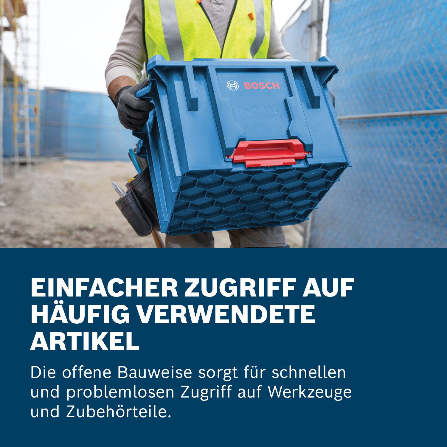 BOSCH Werkzeugkoffer, Koffersystem L-BOXX Contractor Crate