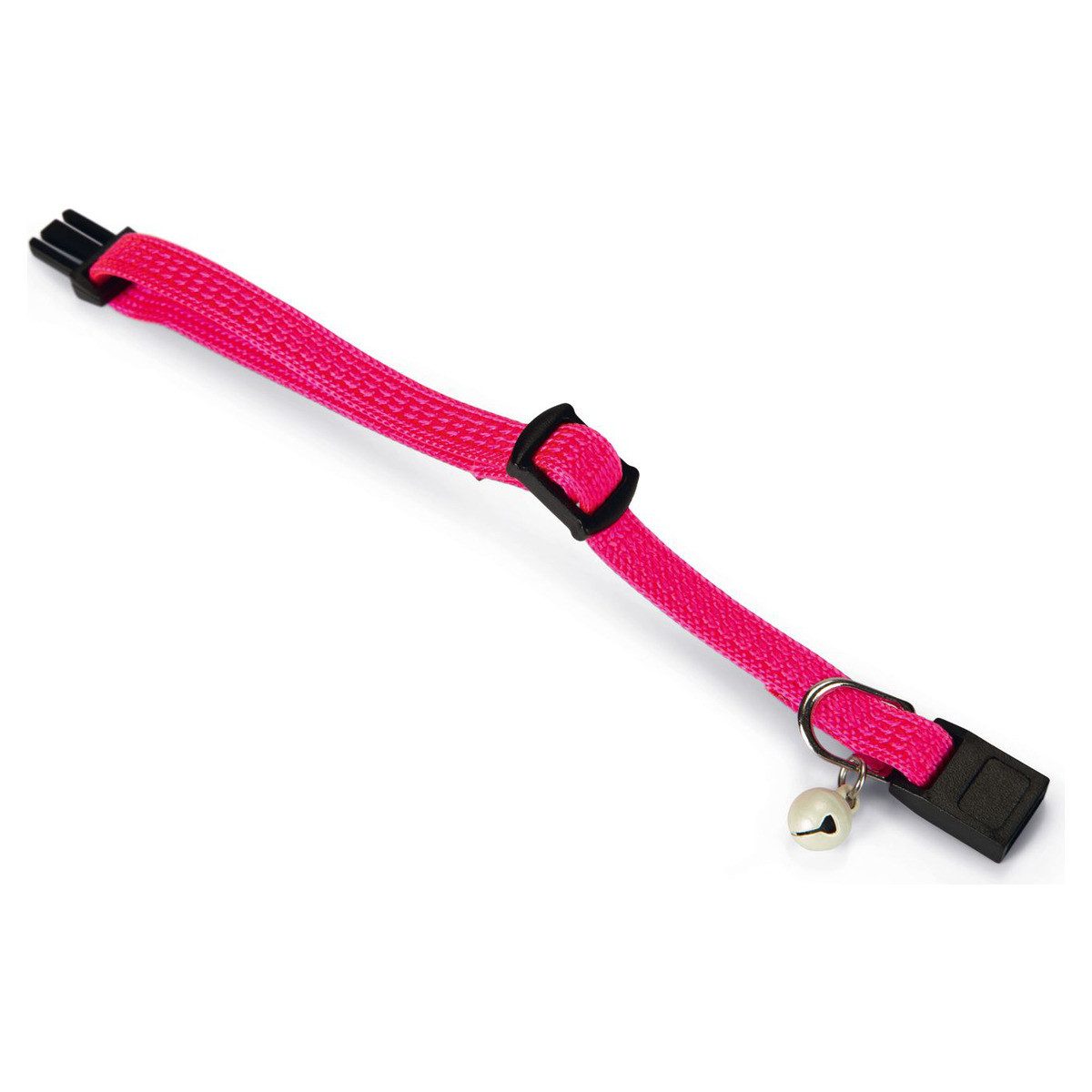 Beeztees Katzen-Halsband Kätzchenhalsband Nylon knallrosa