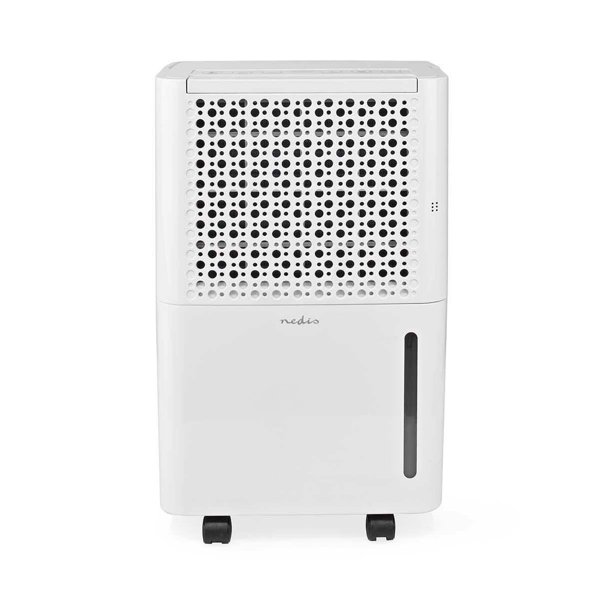 Nedis Luftentfeuchter DEHU10WT, keller und bad, 10l tag entfeuchten, hygrostat, dauerablauf, 24h timer